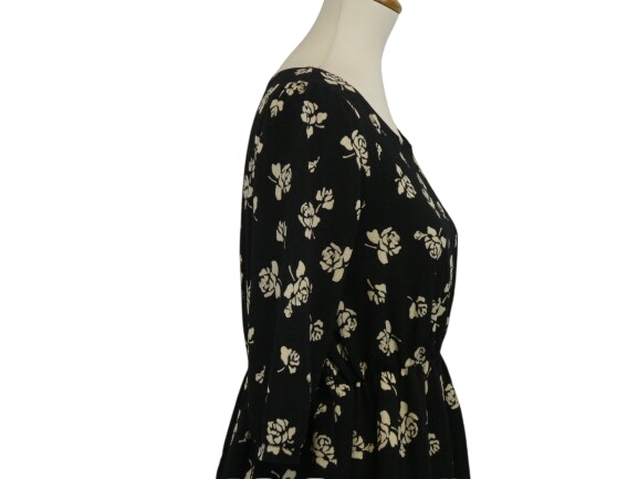 Pattern robe blouson coupe A-line à motif fleuri - Taille S - Photo 4