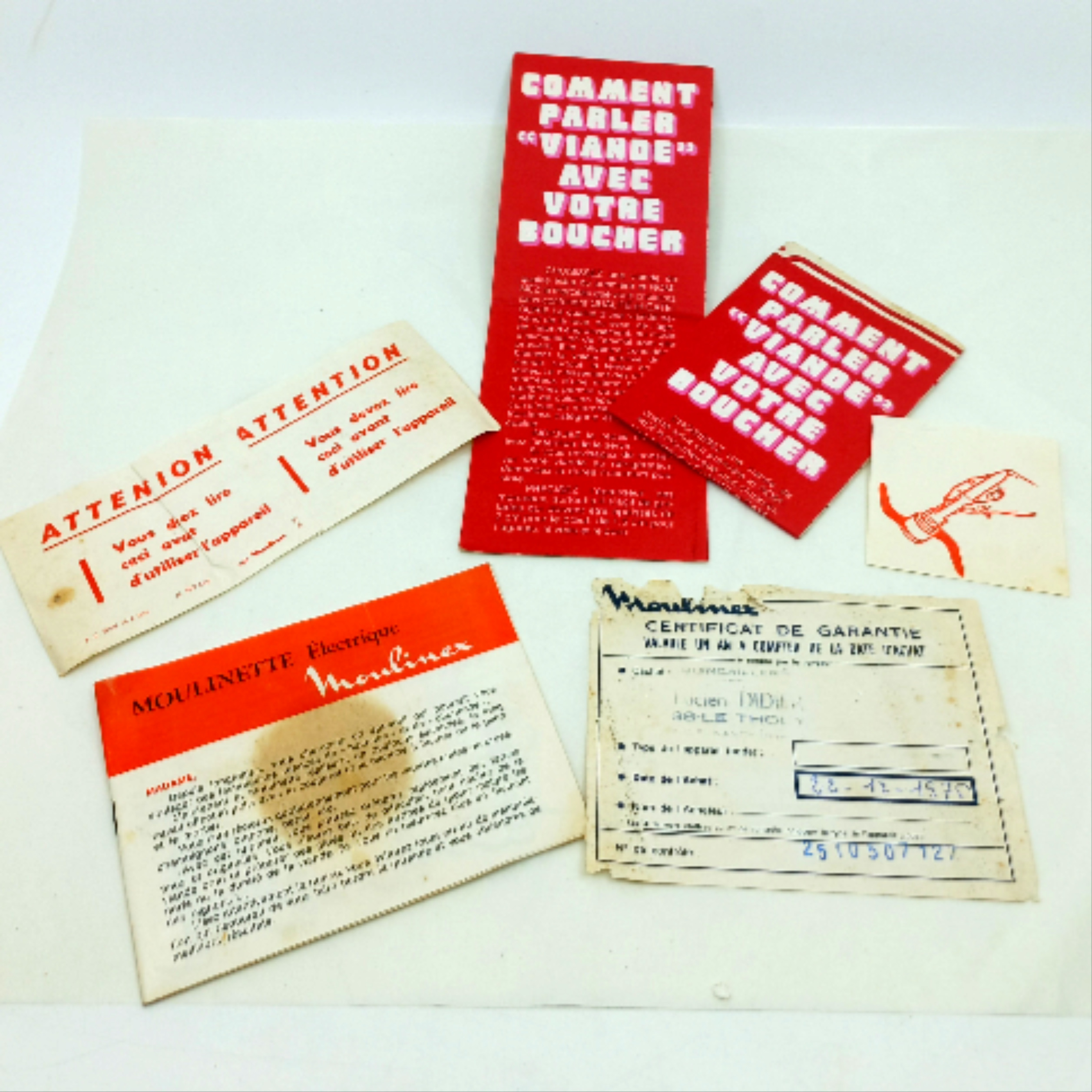 Moulinette électrique MOULINEX Vintage années 70 État correct - Vue 13 - 