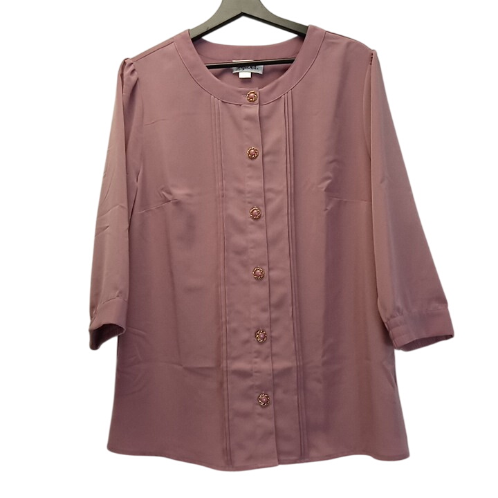 Chemise femme manches 3/4 col rond 