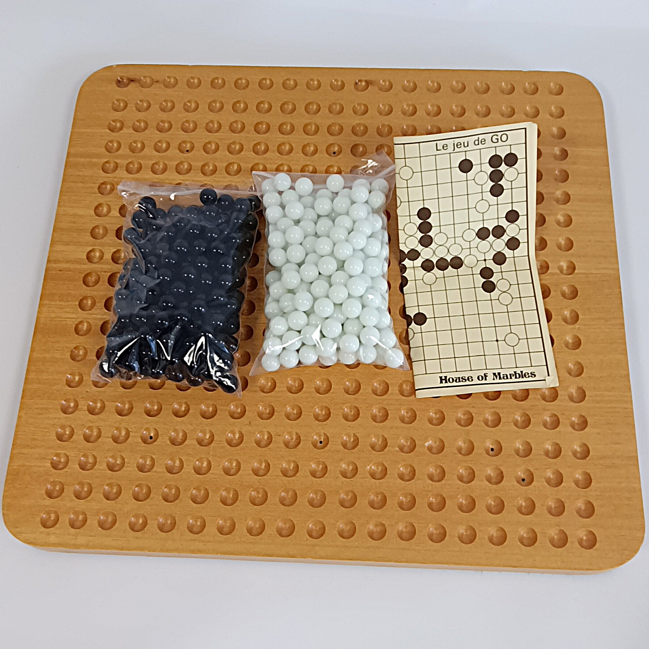 Voir photo 7 de Jeu de go en bois avec billes en pierre – House of Marbles Jeu de go en bois avec billes en pierre – House of Marbles Bon état - Vue 7 -