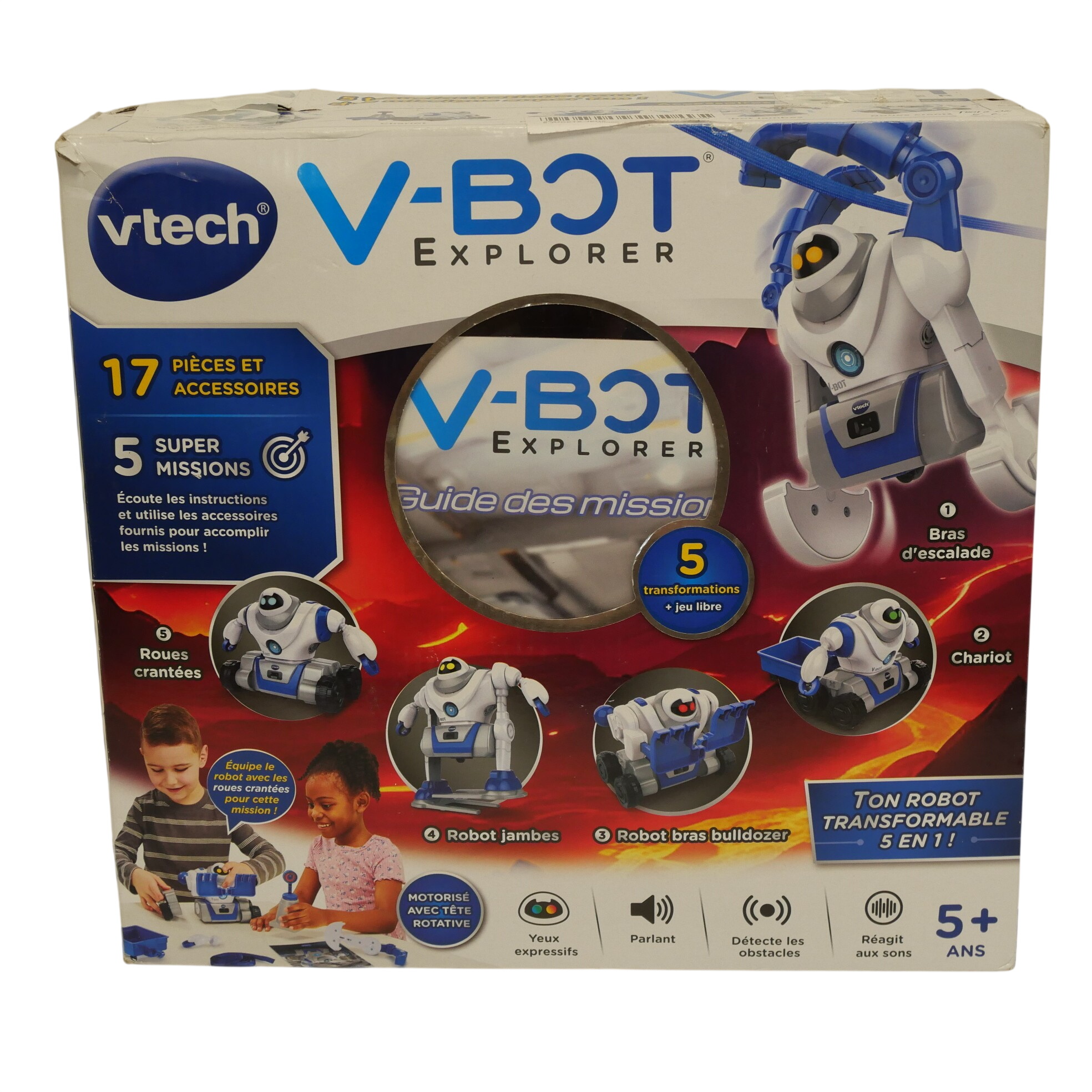 Robot Éducatif Motorisé VTech V-Bot Explorer - 5 en 1 Bon état -  reconditionné disponible sur Label Emmaüs