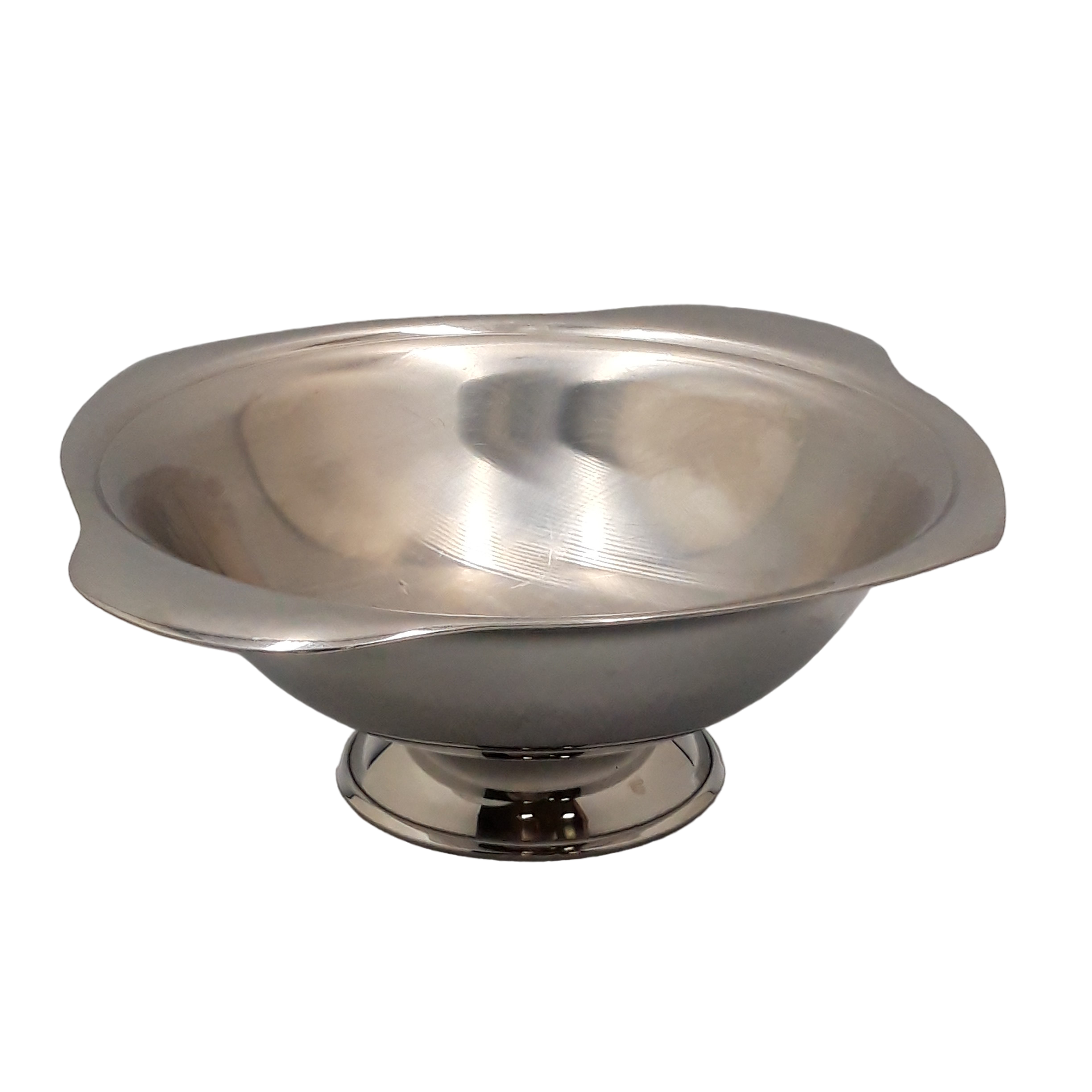 Plat en inox orfèvre Bouillet Bourdelle - Bon état sur Label Emmaüs