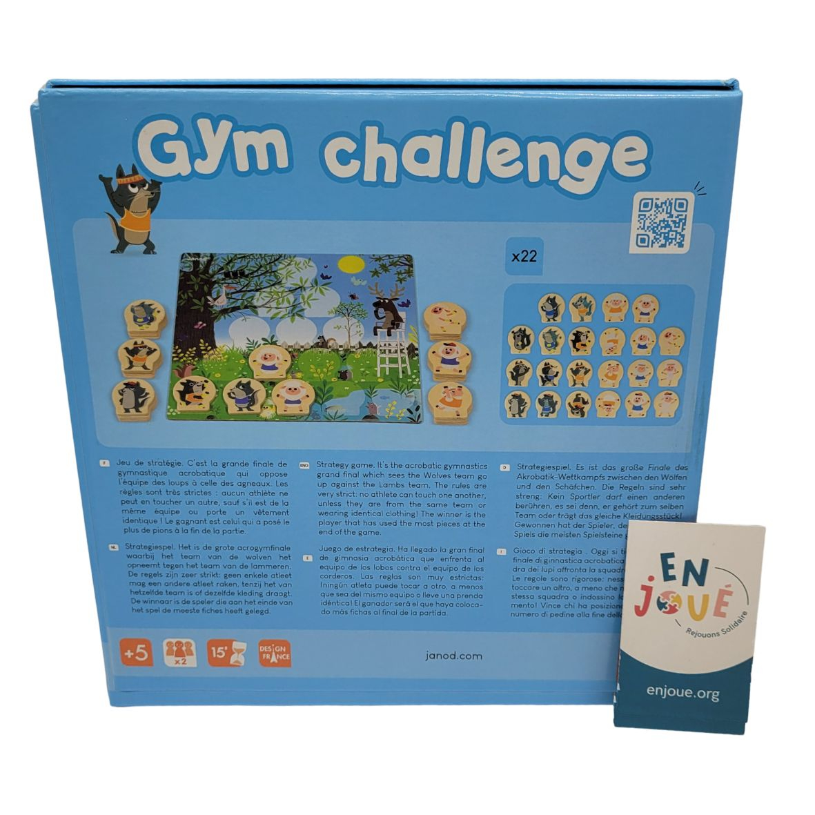 Voir photo 3 de Jeu de stratégie - Gym challenge - Janod - À partir de 5 ans. Jeu de stratégie - Gym challenge - Janod - À partir de 5 ans. Bon état - Vue 3 -