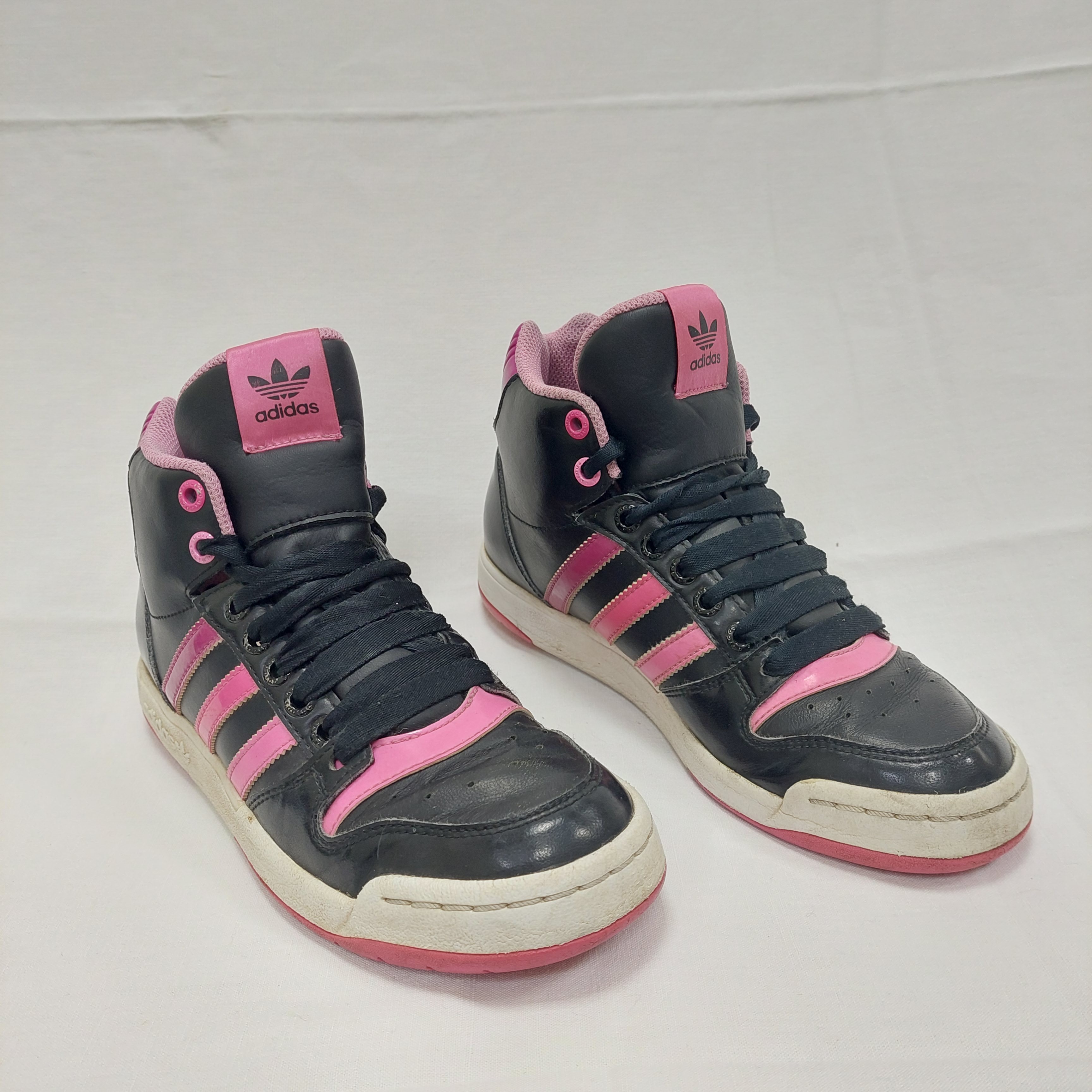 Sneakers - Adidas midiru montantes- noir - rose - taille 37½ Bon état - Vue 2 - 