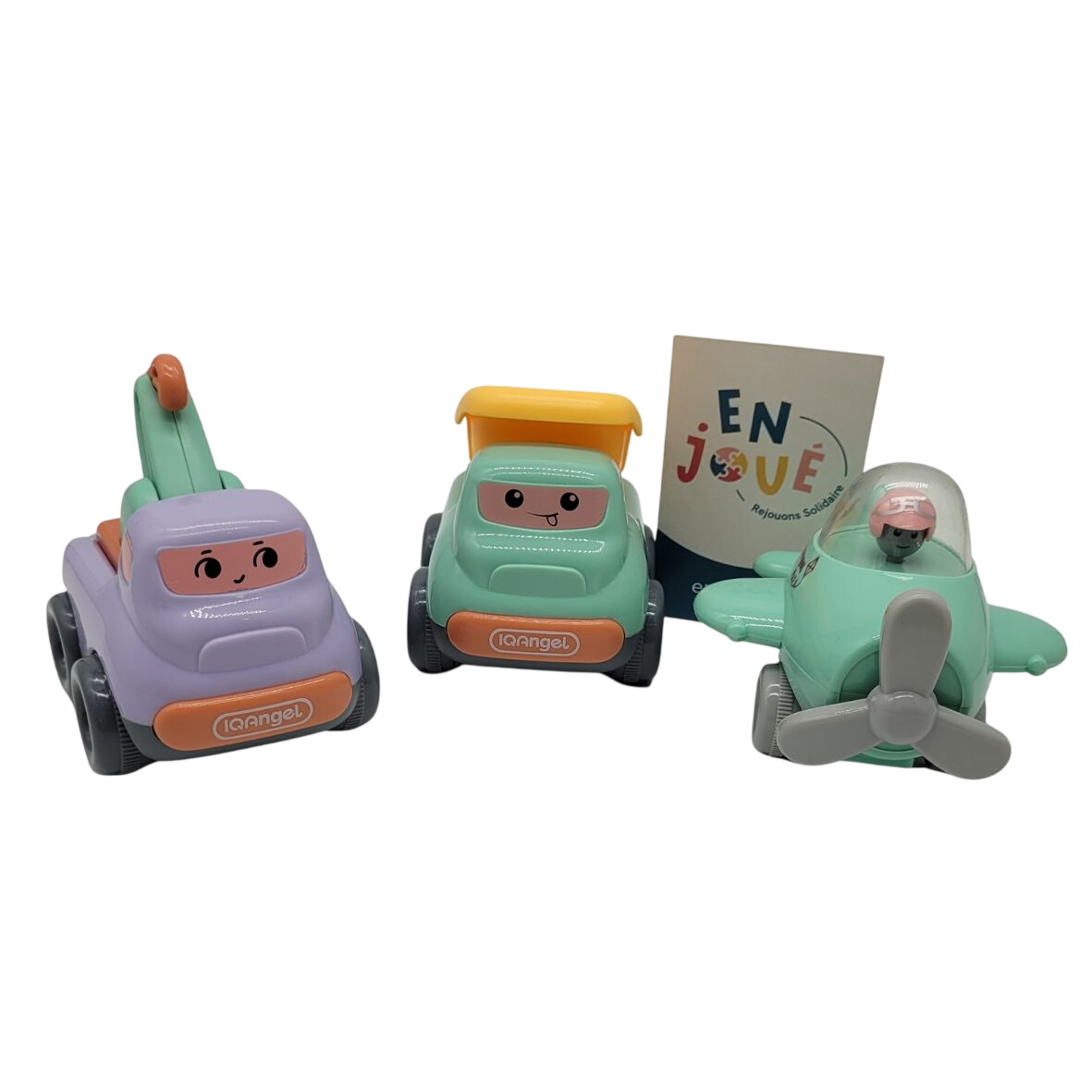 Acheter Lot de 3 véhicules - Iqangel - À partir de 3 ans. Très bon état - 10,00 € Lot de 3 véhicules - Iqangel - À partir de 3 ans. Très bon état - reconditionné disponible sur Label Emmaüs