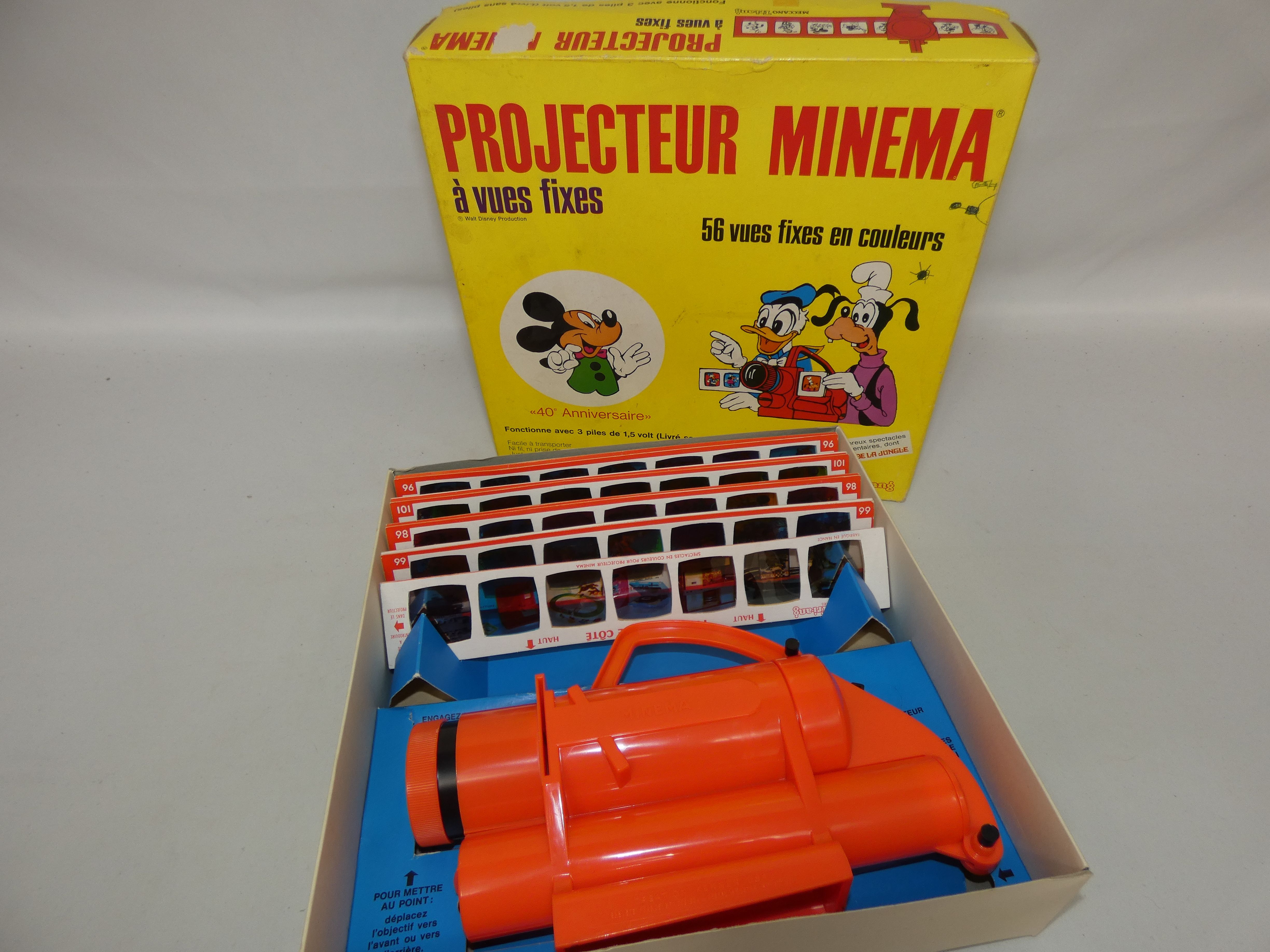 Ancien Projecteur Minema à vues fixes par MECCANO  État correct -  reconditionné disponible sur Label Emmaüs