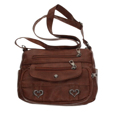 Sac  bandoulire camel - dimension 23 cm x 18 cm - Label Emmaus - Modalova