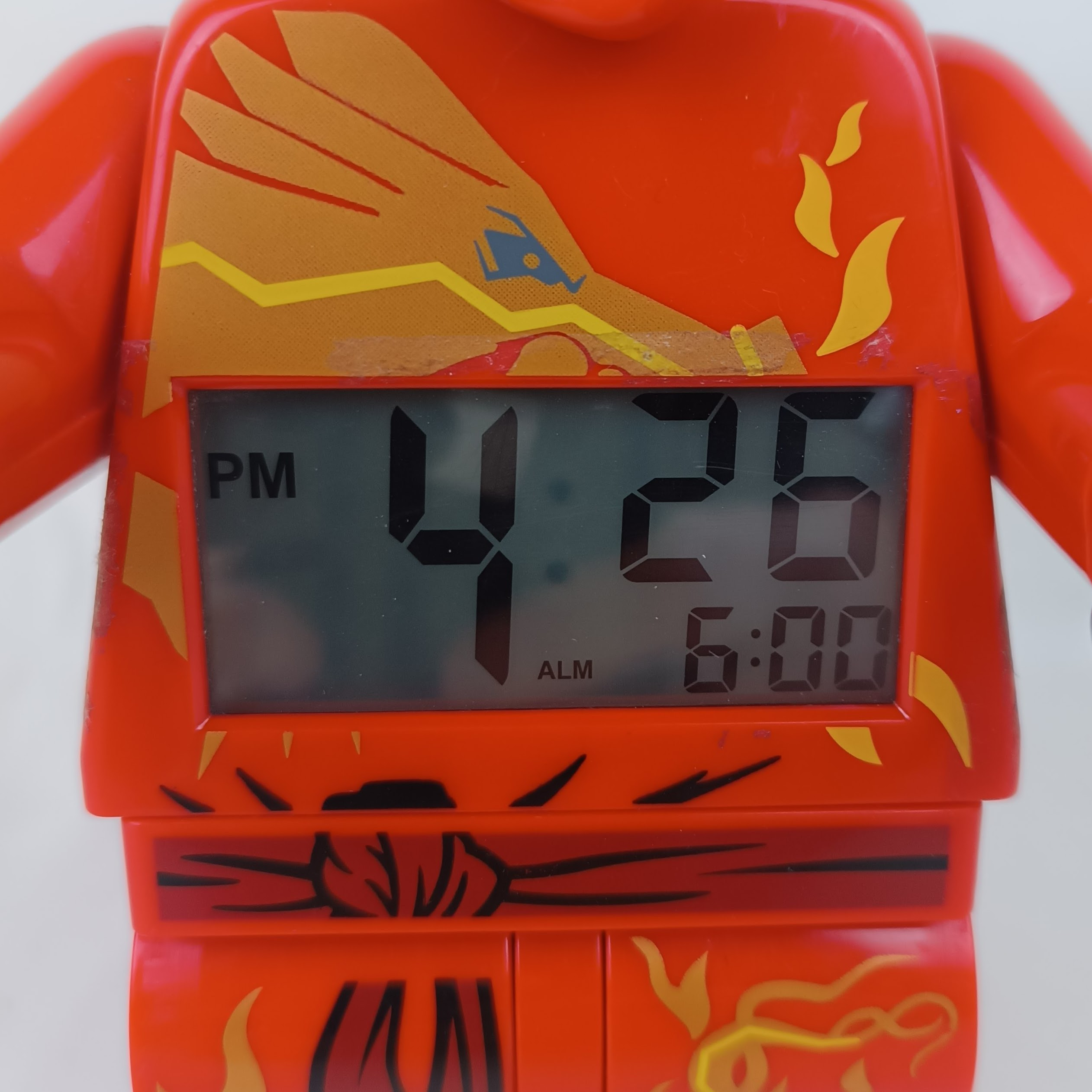 Horloge et Réveil "NinjaGo" LEGO, Hauteur de 24cm environ - État correct - Photo 4