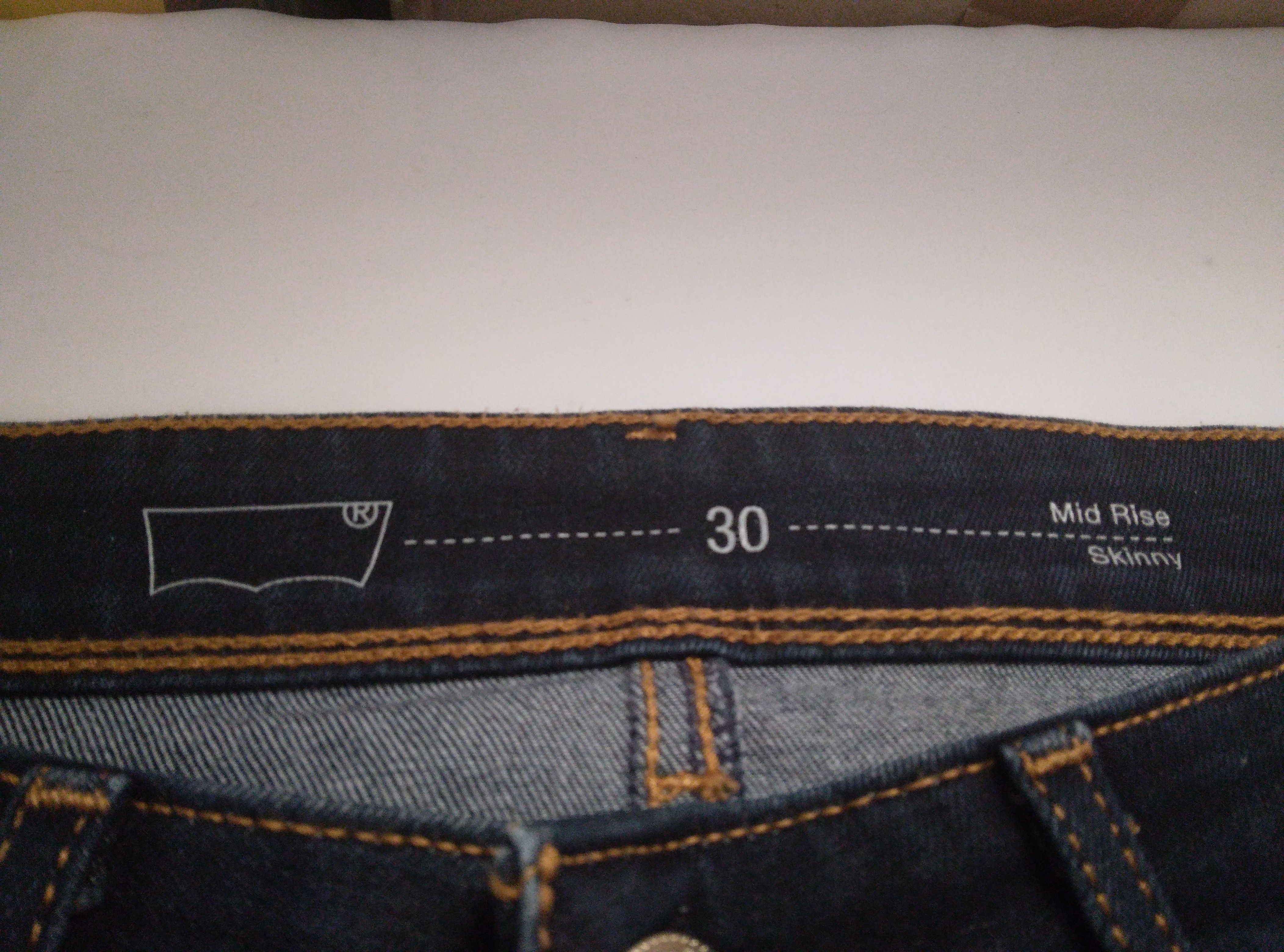 Pantalon en Jean bleu marine 