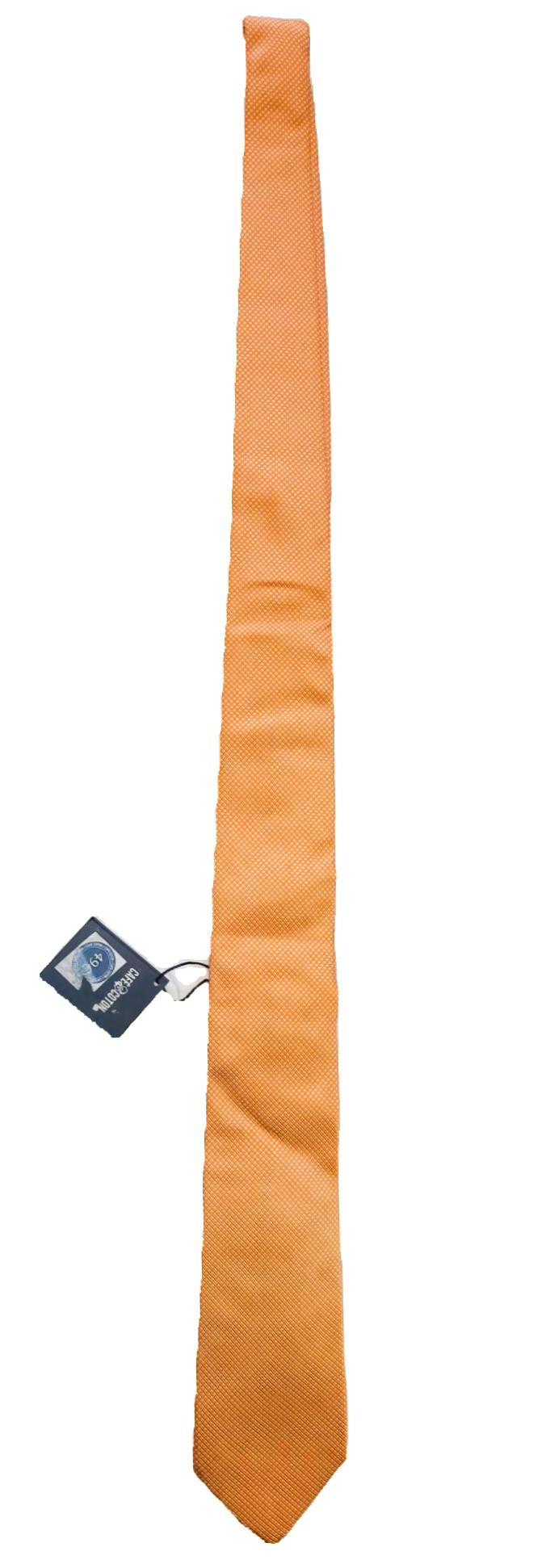 Lot de deux cravates oranges Café Coton 100% soie - Photo 3