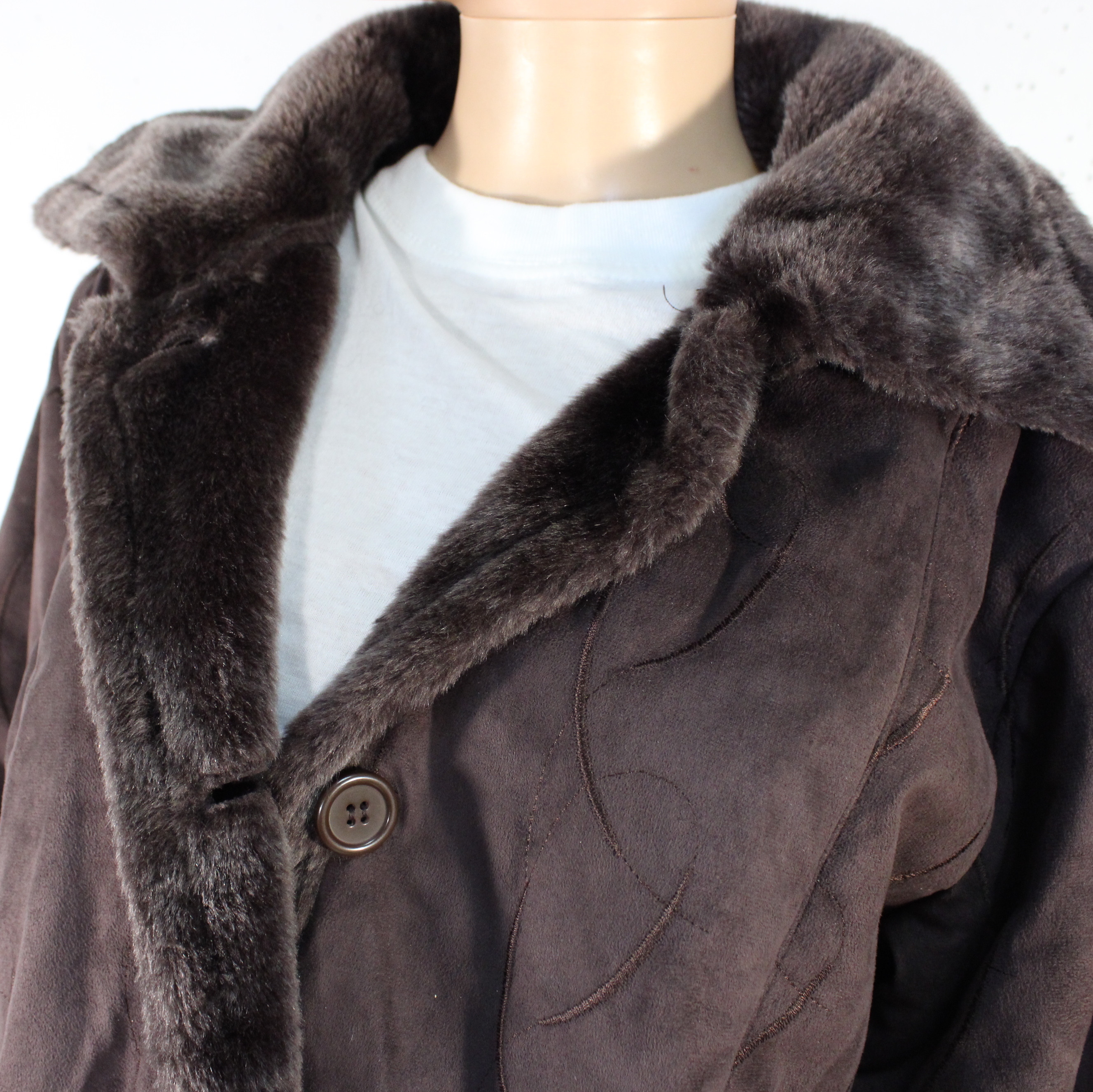 Manteau Gabriella Vicenza Noir, Taille 46/48 FR - Neuf Sans étiquettes, Style Basique En Polyester
