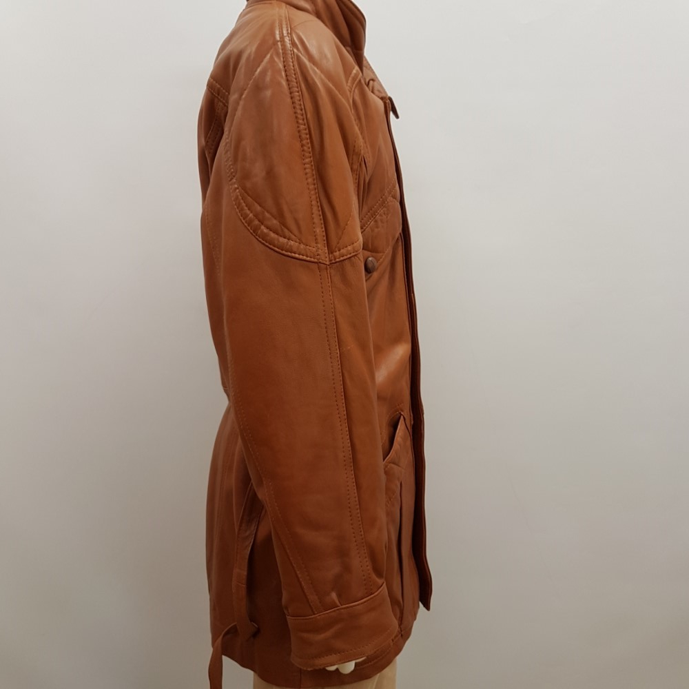 Veste En Cuir Vintage Thornton Bay - Taille 38 - Style Travail/cowboy
