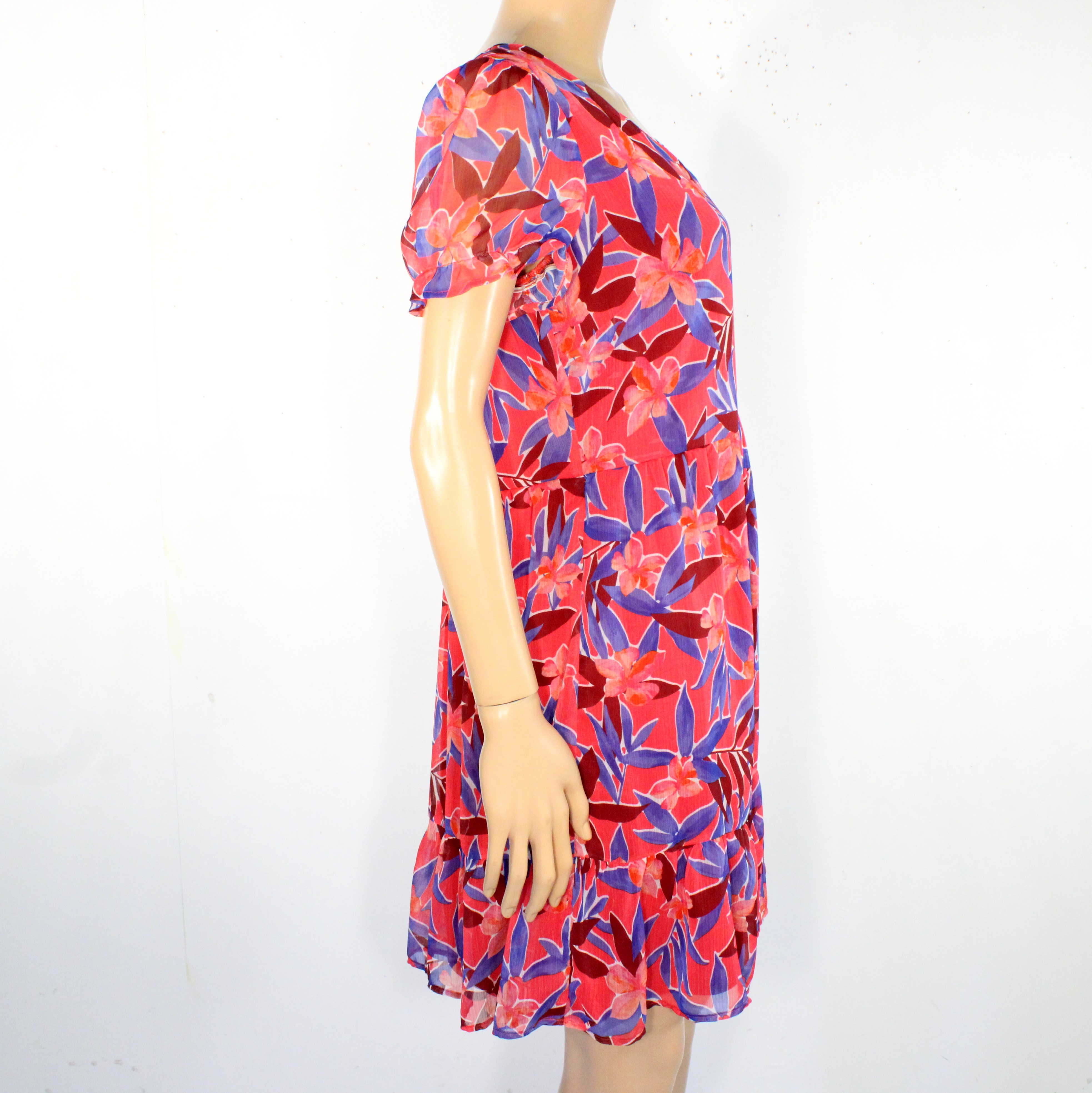 Robe Rose & Bordeaux Fleurie GRAIN DE MALICE Taille 40 - Photo 2
