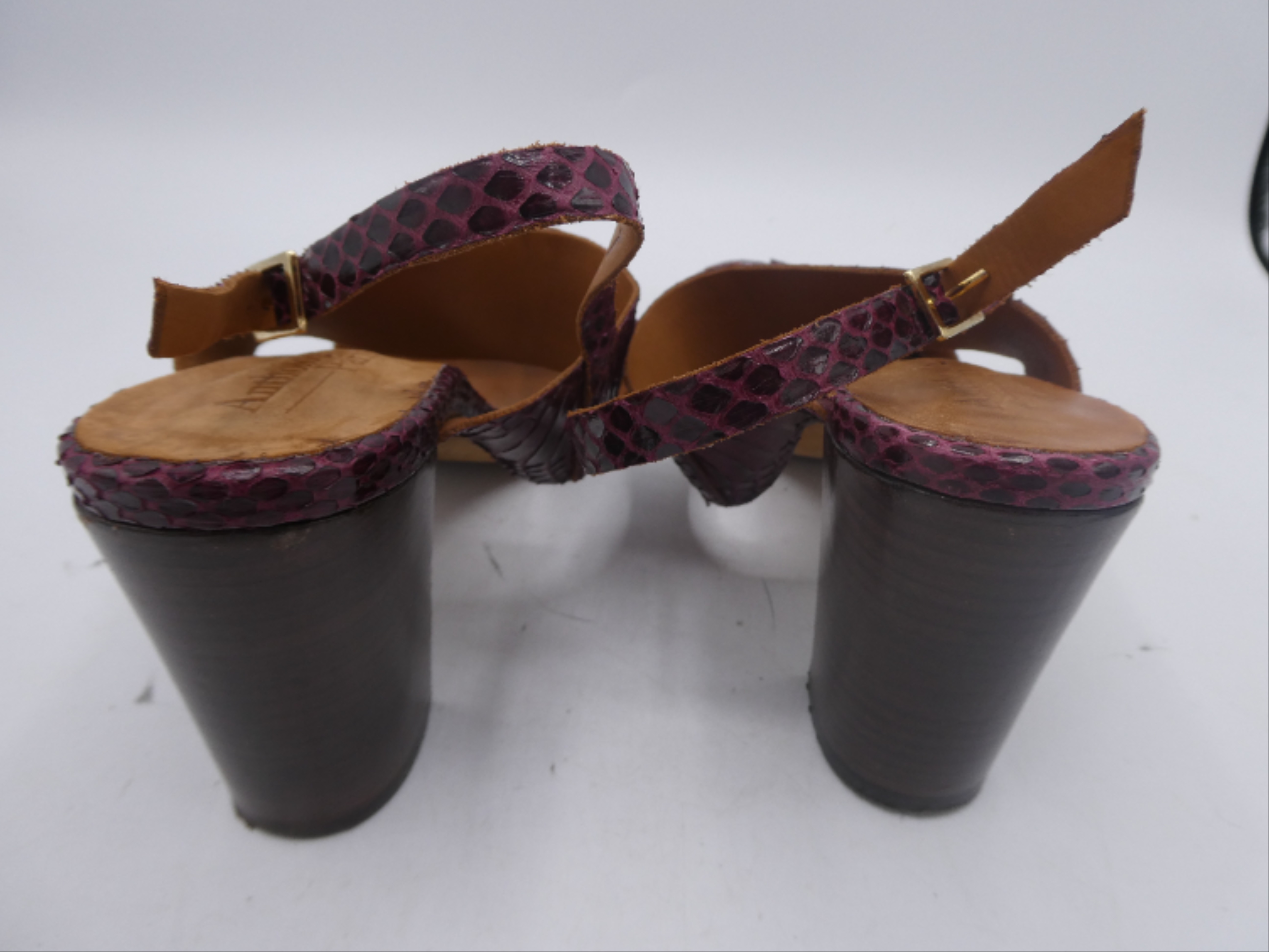 Anthology Paris - Sandales rouge bordeaux - 40 - Photo 6