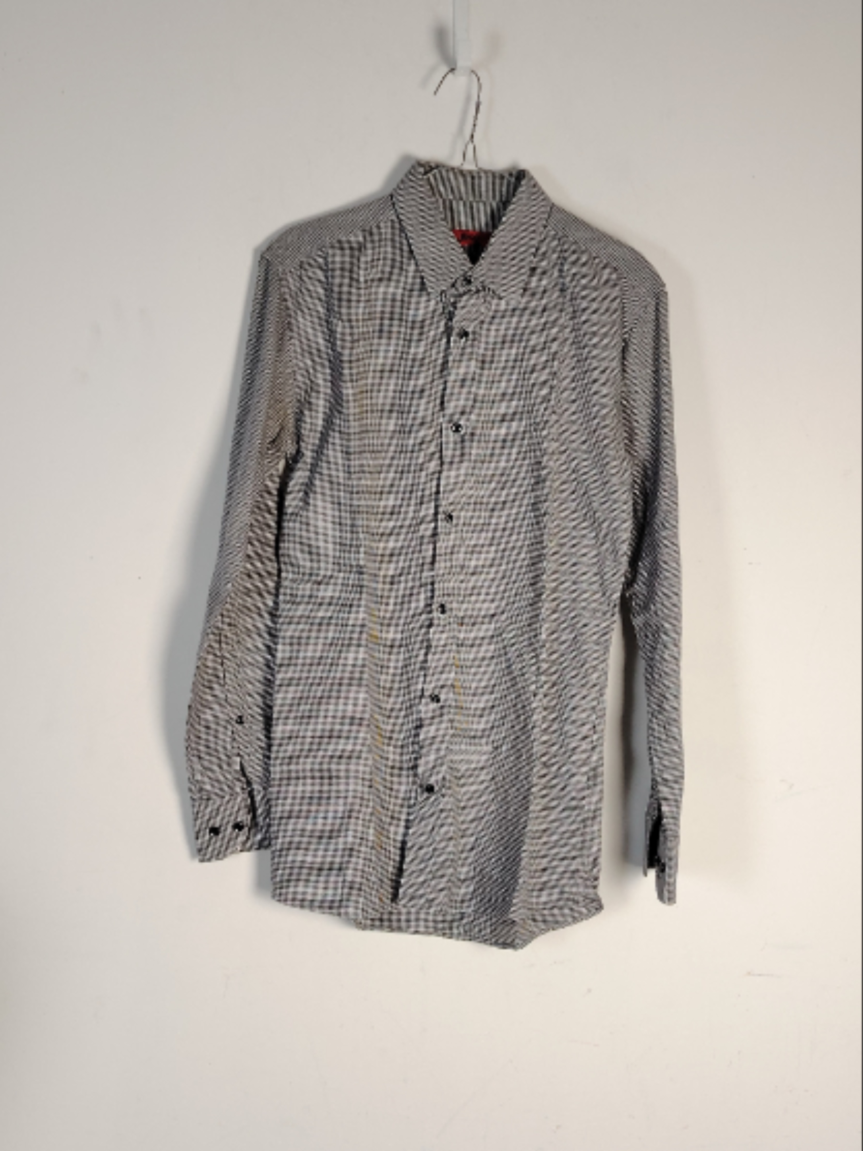 Hugo Boss -Chemise à petits carreaux noirs et blancs - 38/S - Photo 1