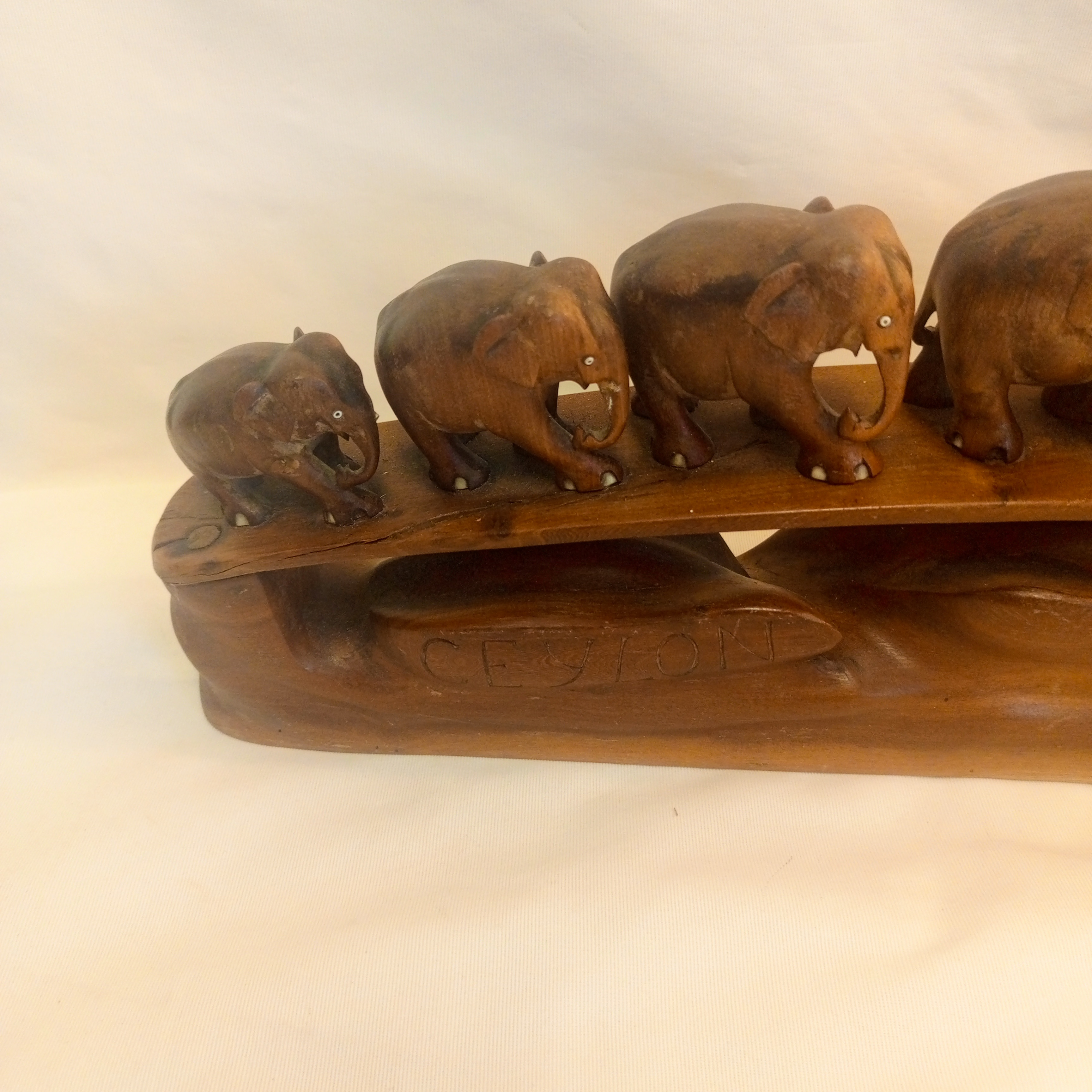 Caravane de 6 Éléphants en bois de palissandre - Photo 3