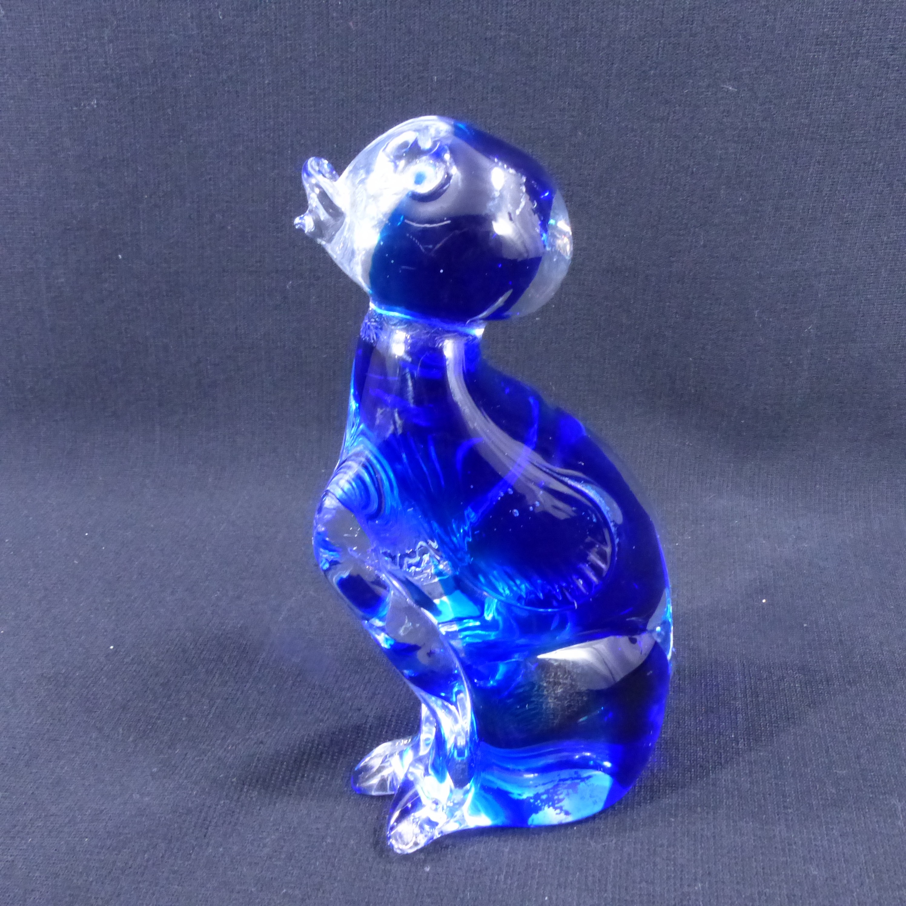 Sculpture en verre sommerso de Murano / attribue à Sandro Frattin - Estampillé Vetreria Artistica tfz Bon état - Vue 2 - 