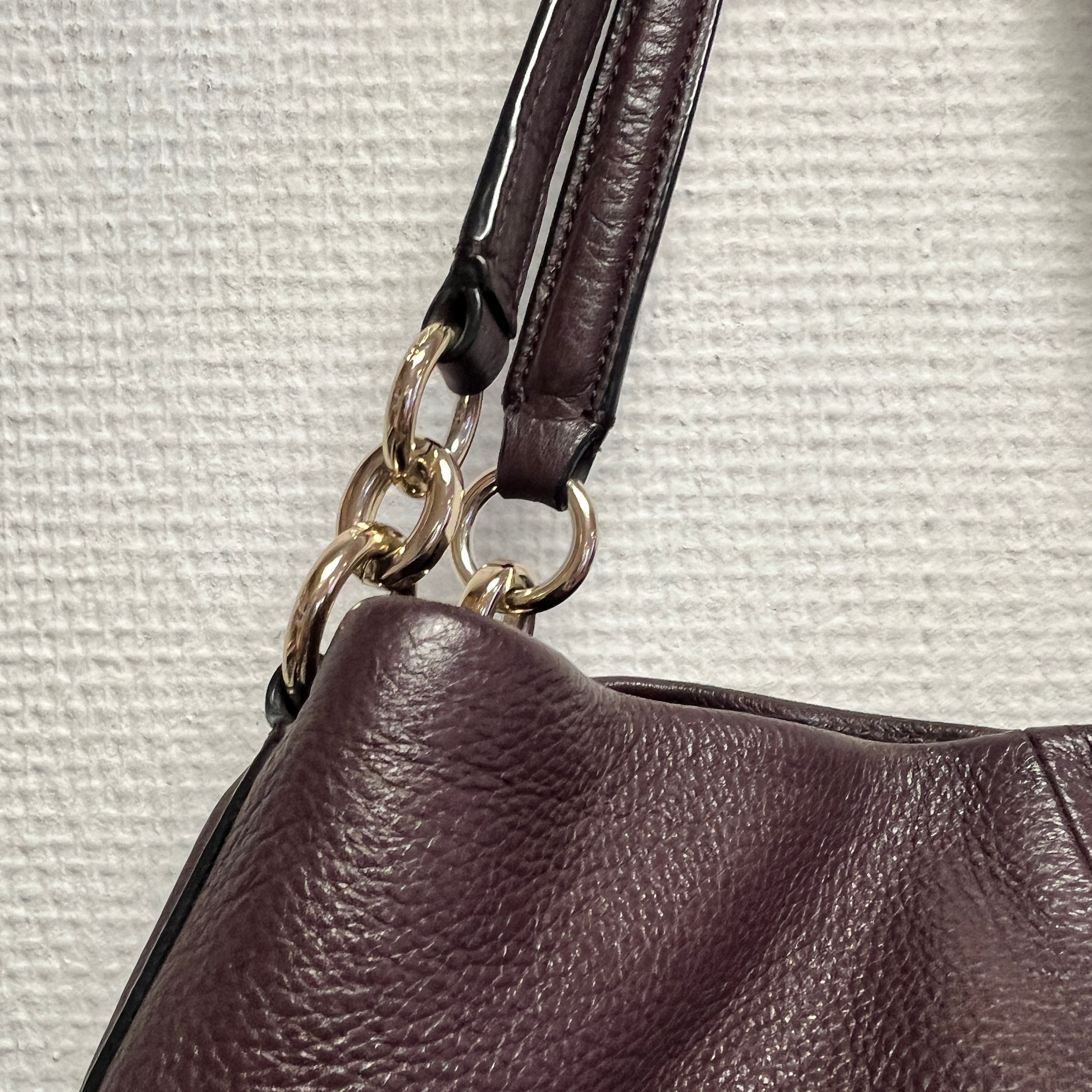 Coach - Sac à main vintage - Cuir violet  - Vue 3 - 