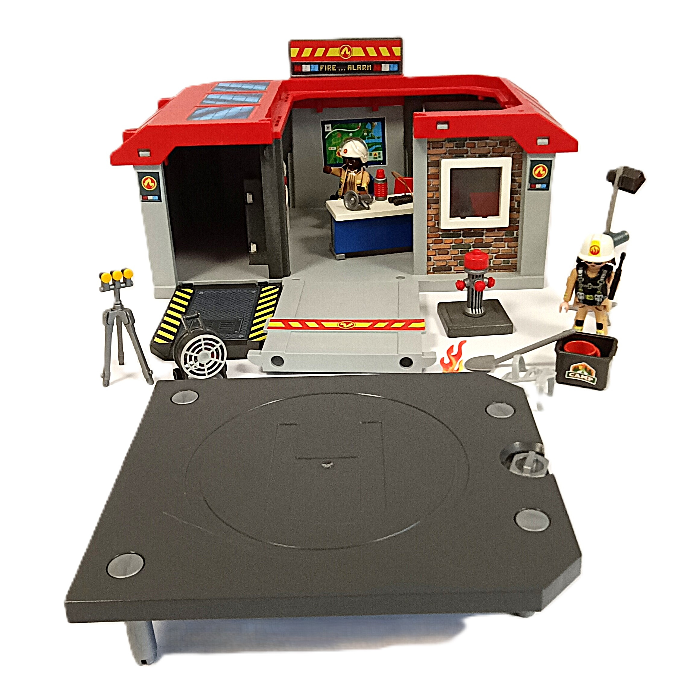 Lot Playmobil 71724 Action Heroes + caserne transportable 71193 Très bon état - Vue 2 - 