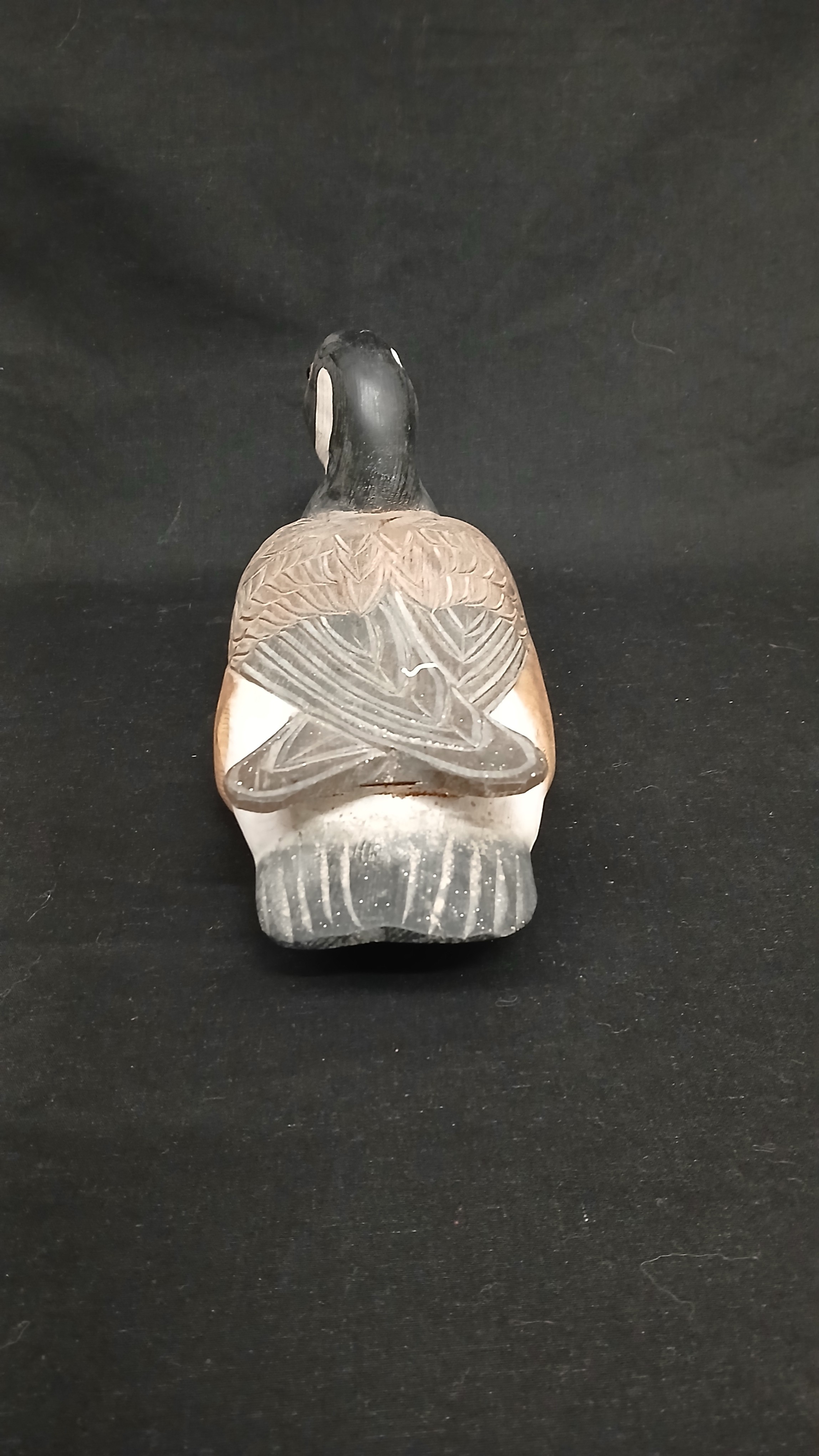 Statue de canard en bois sculptée 🦆 - Photo 2