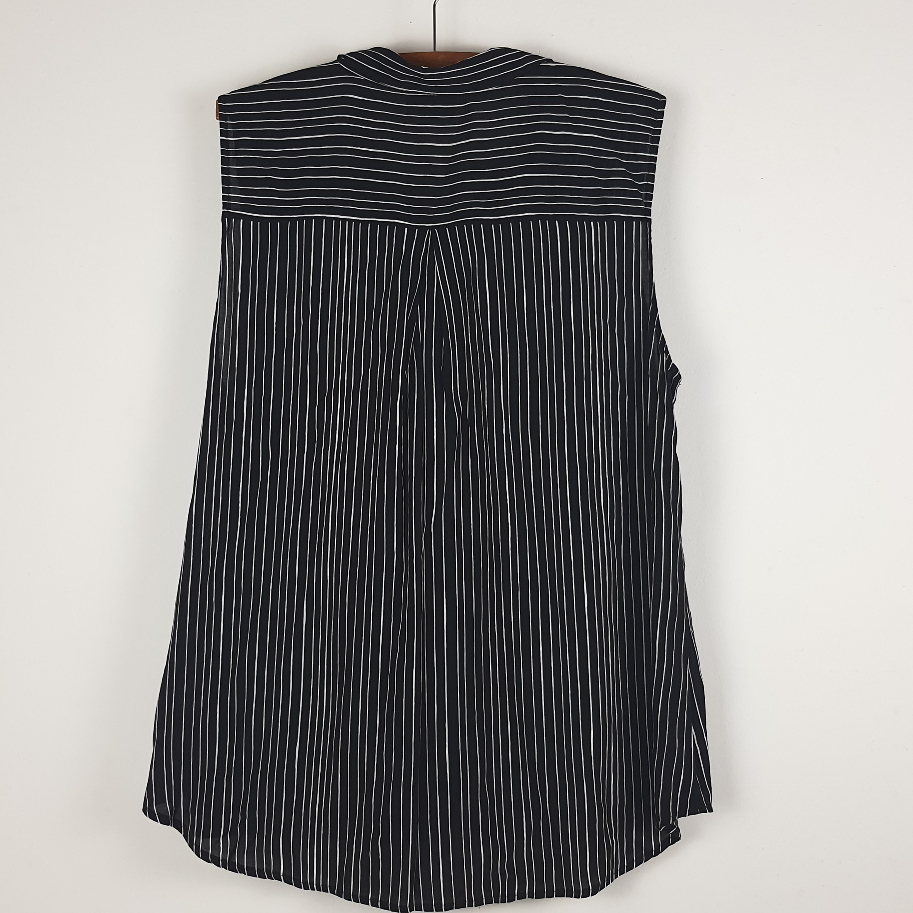 Blouse noire à rayures blanches - Yessica - T50 - Photo 1