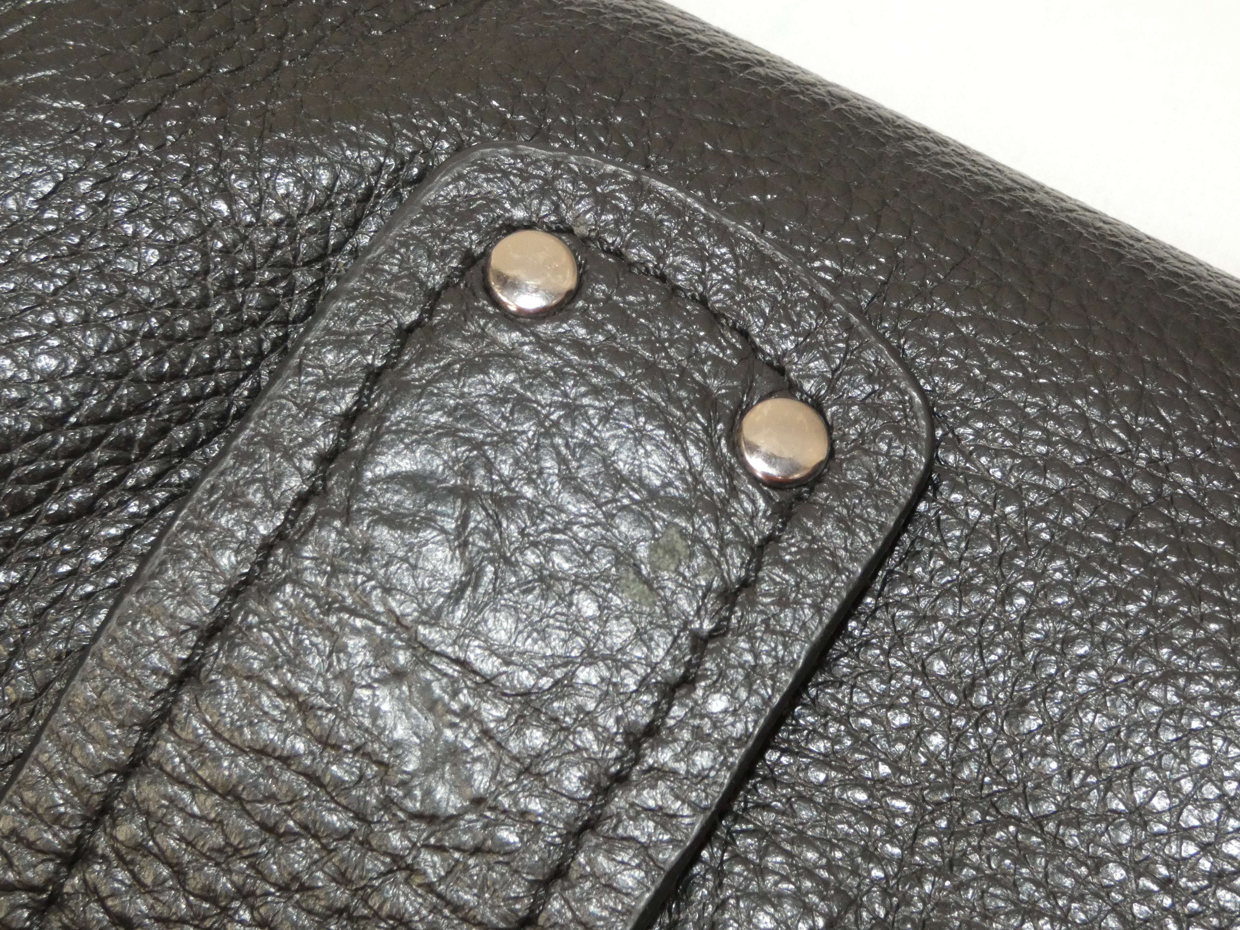 Sac à bandoulière en cuir noir de marque Giorgio FERRETTI - Photo 7
