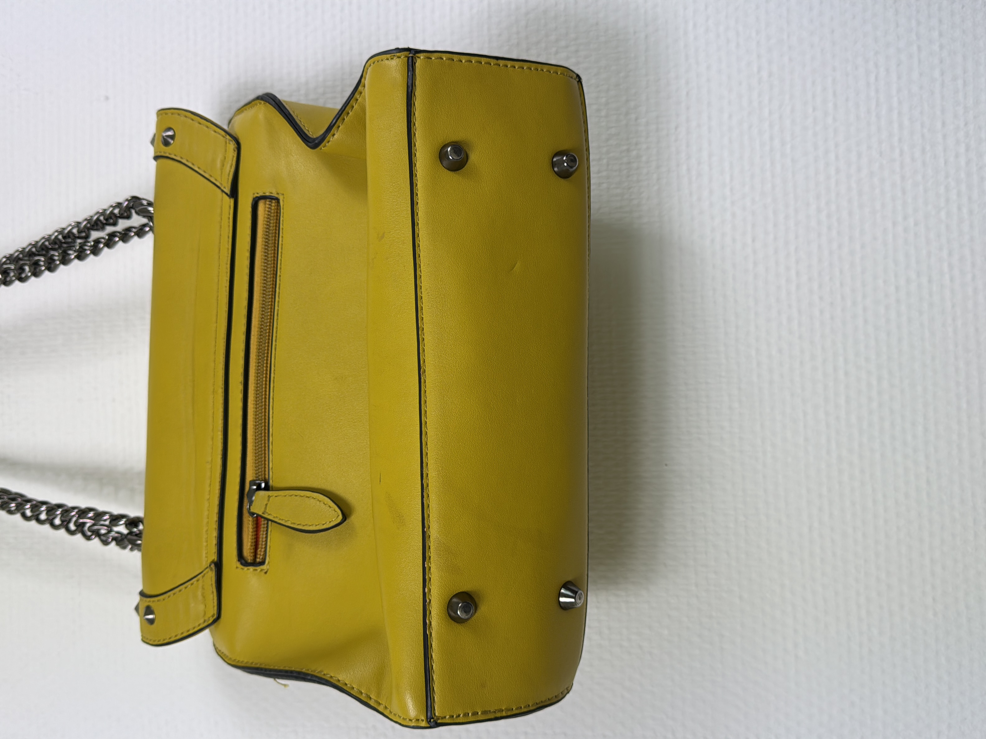 Sac à main Jacques esterel Jaune Moutarde avec Chaîne 💛 - Photo 9
