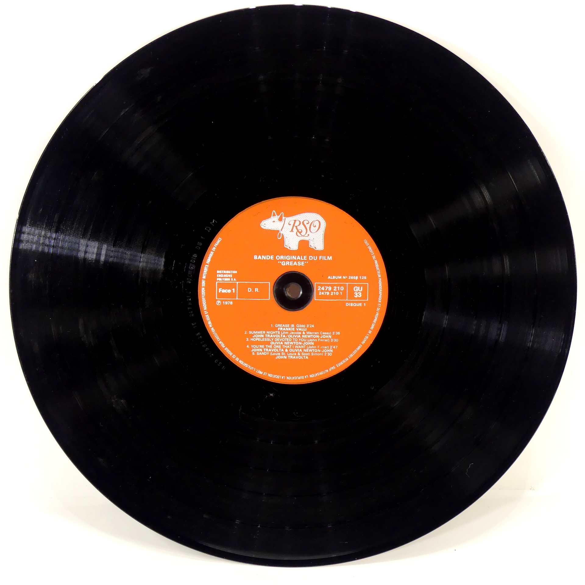 Vinyle - Bande Originale du Film Grease - 1978 - John Travolta, Olivia Newton Bon état - Vue 6 - 