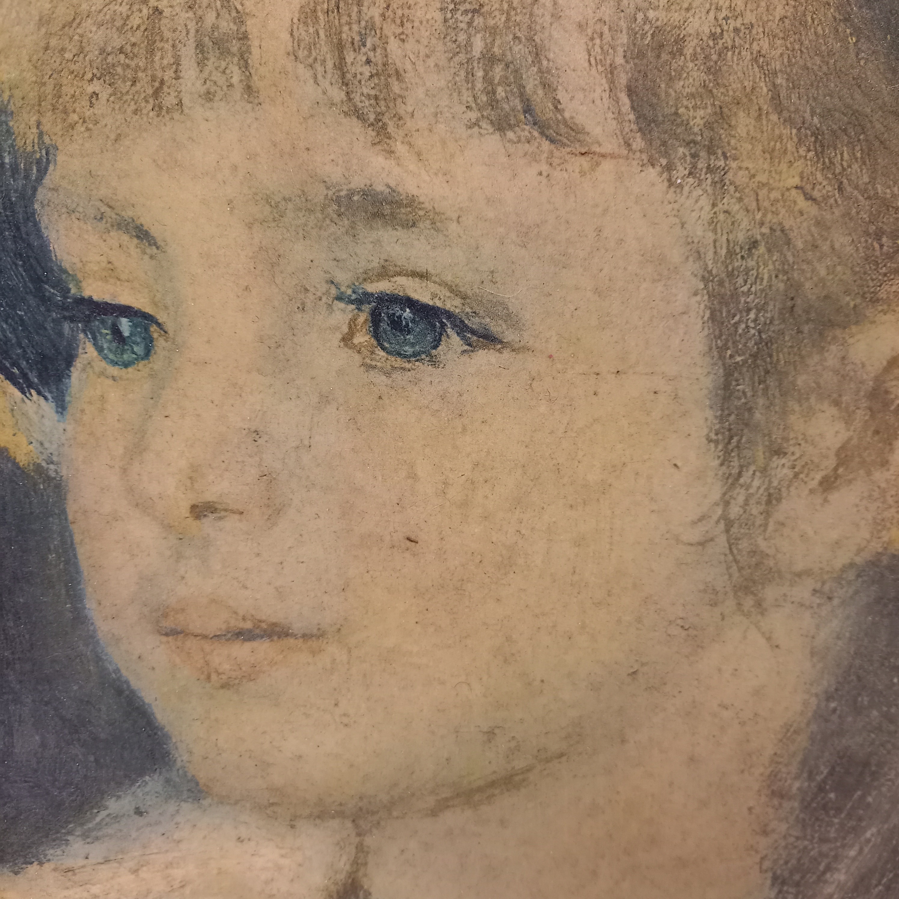 Voir photo 5 de Reproduction tableau - La petite fille au chapeau de A.Renoir Reproduction tableau - La petite fille au chapeau de A.Renoir - Vue 5 -