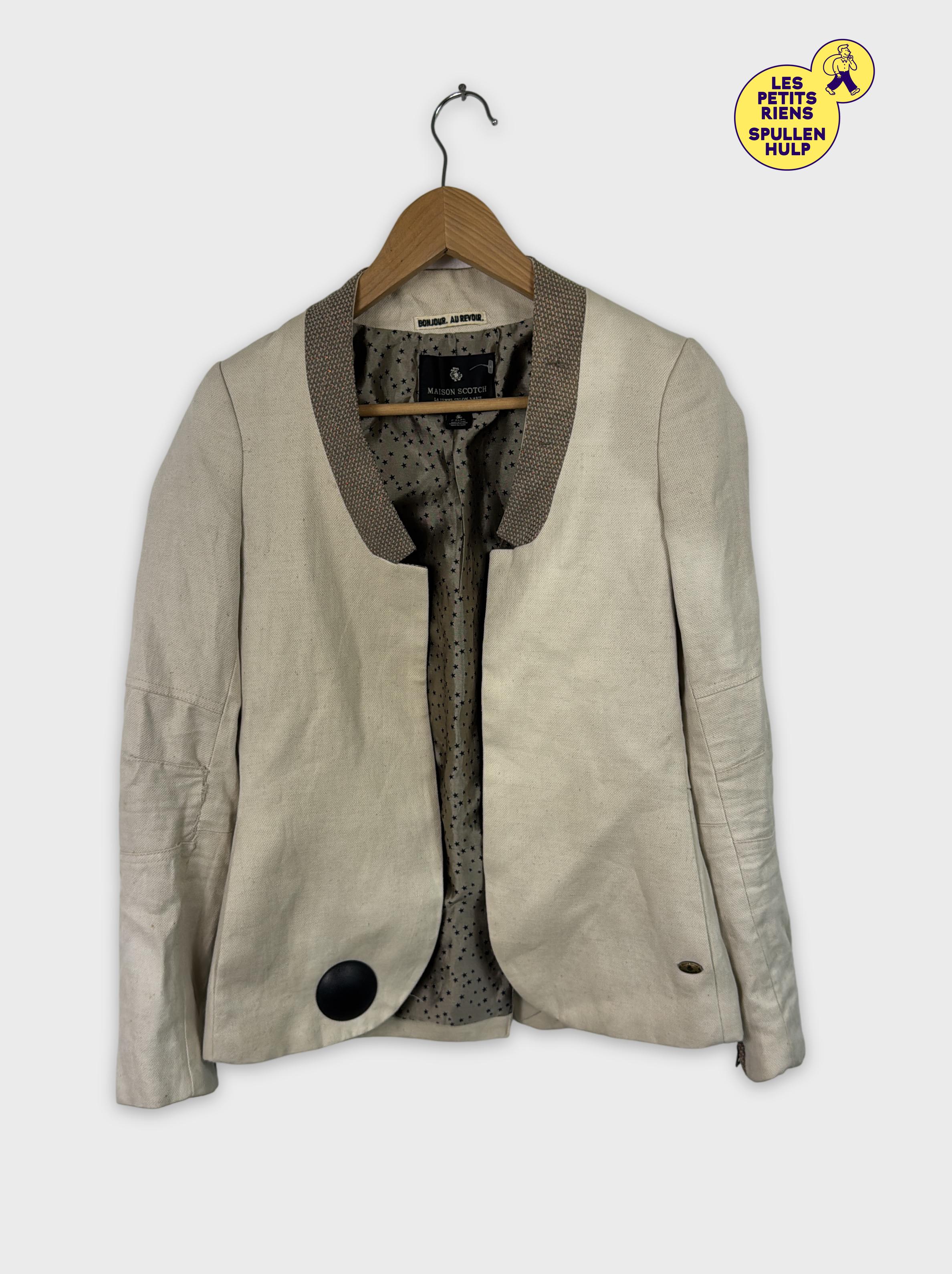 Blazer Maison scotch Beige Lin S - Photo 0