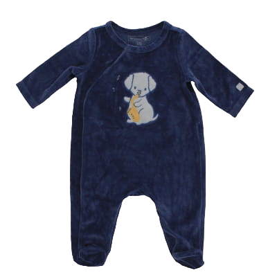 Pyjama bleu nuit imprimé - bébé - Mon Premier Major - taille 1 mois - Photo 0