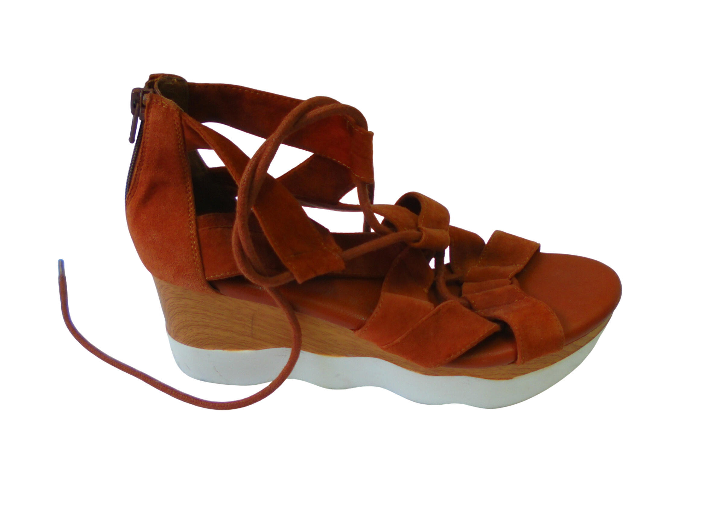 Sandales ouvertes Milie's, camel, taille 38 - Label Emmaus - Modalova