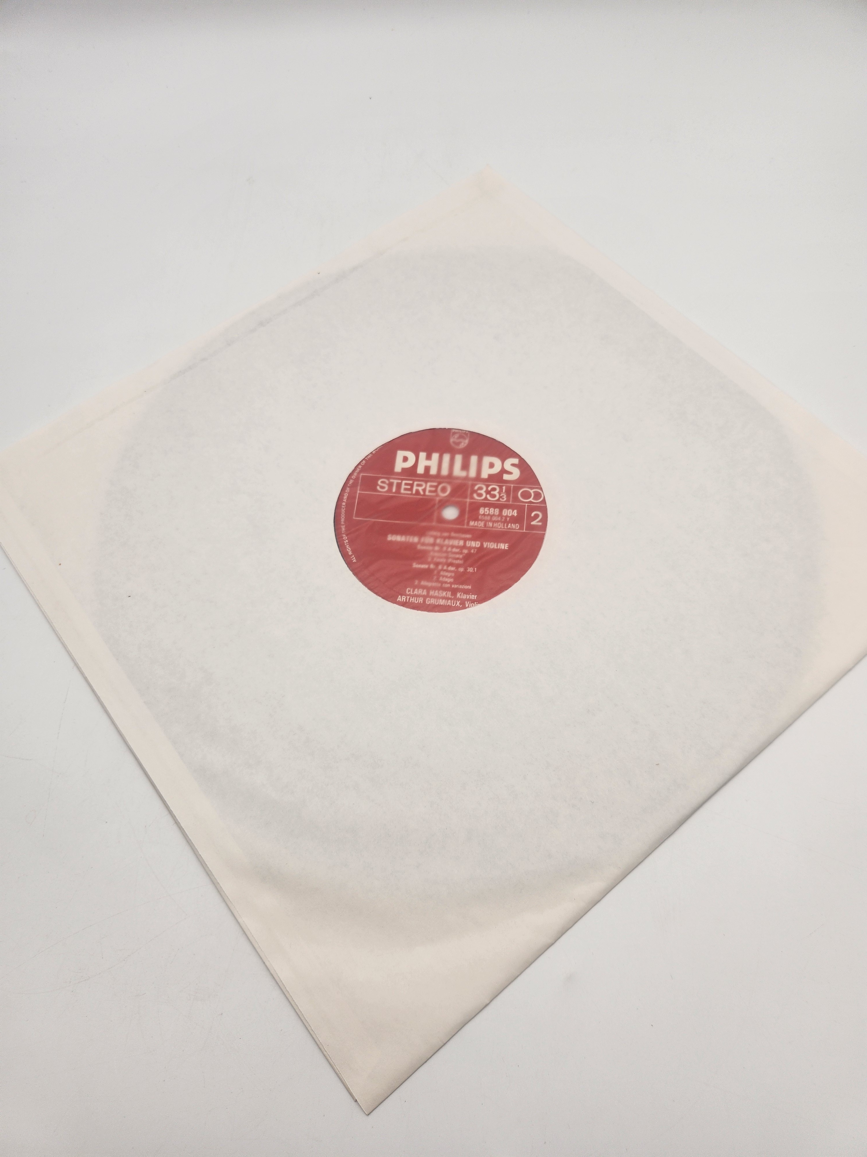 4 Vinyles 33 Tours - Sämtliche Sonaten für Klavier und Violine, composé par Ludwig van Beethoven Très bon état - Vue 17 - 