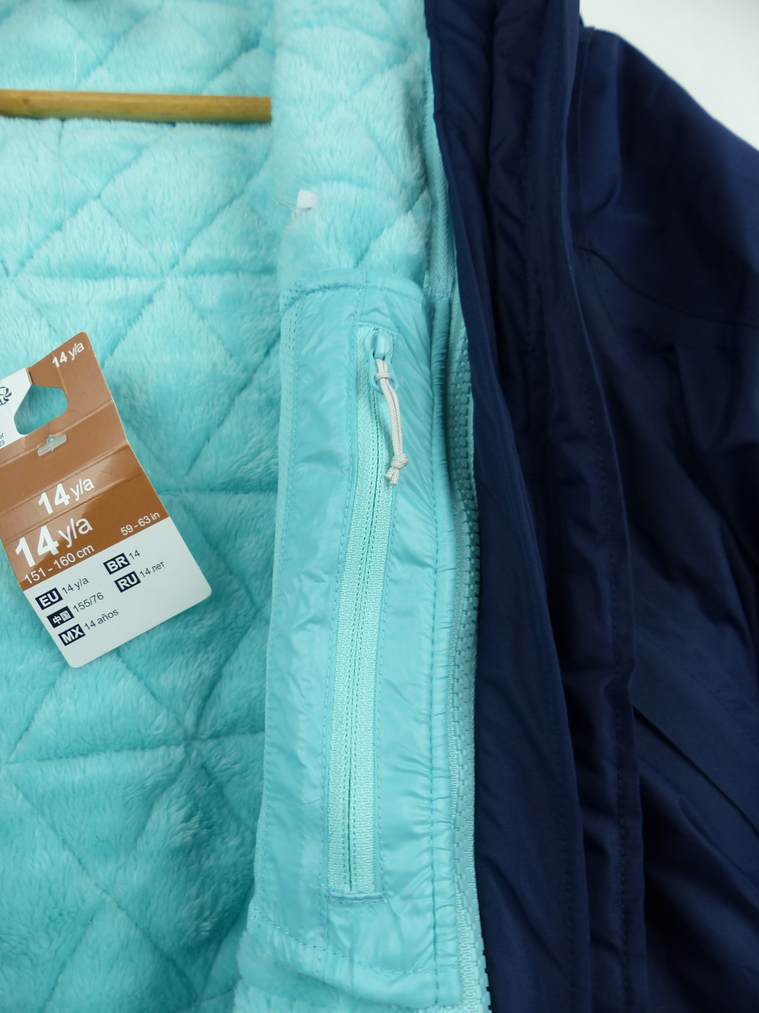 Veste enfants - Quechua 3 in 1 - Taille 14ans  Comme neuf - Vue 3 - 