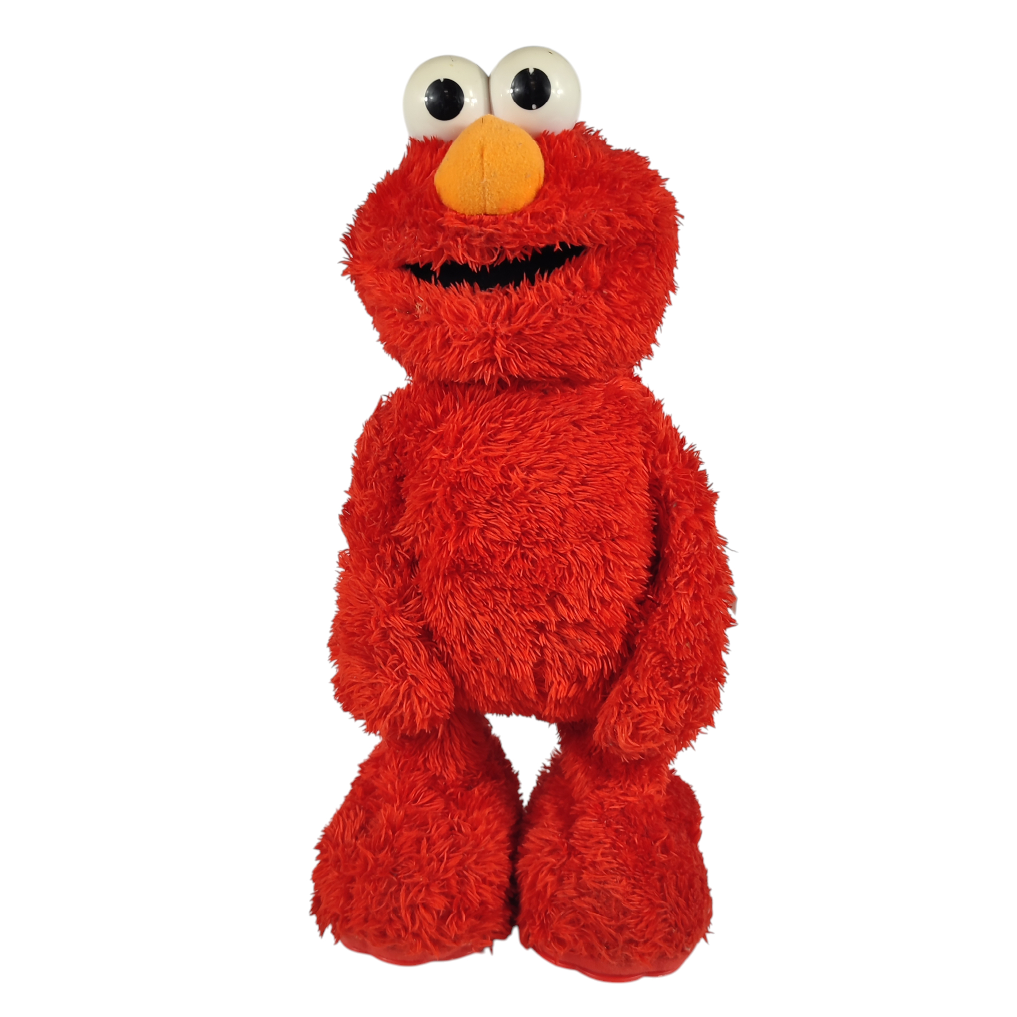 Peluche mécanine et sonore : Elmo de Sesam Street - T.M.X (38 cm) Bon état -  reconditionné disponible sur Label Emmaüs