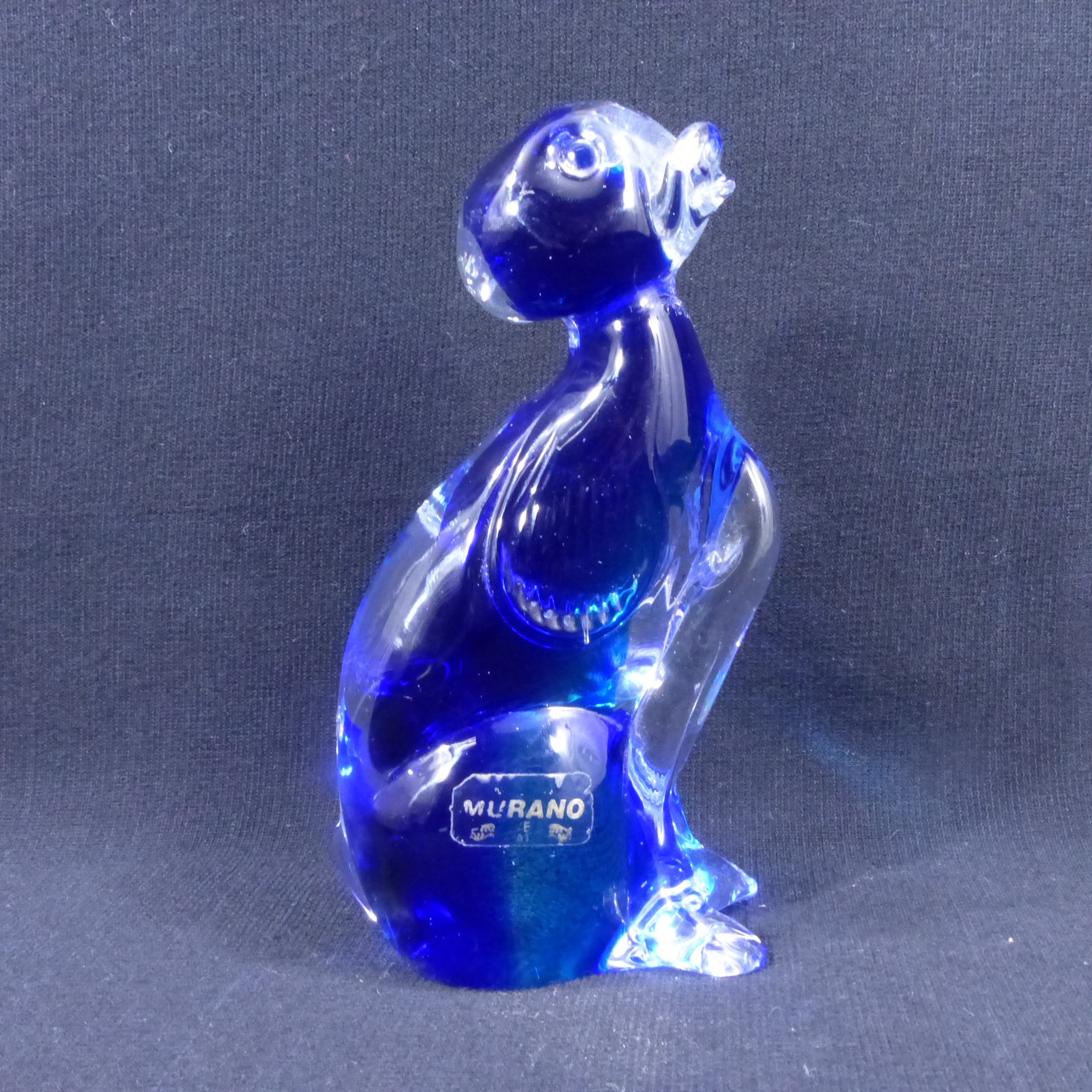 Sculpture en verre sommerso de Murano / attribue à Sandro Frattin - Estampillé Vetreria Artistica tfz Bon état - Vue 4 - 