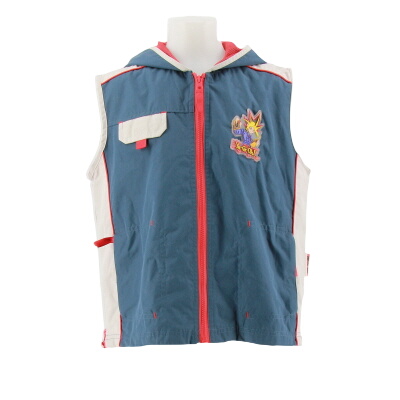 Veste bleue et grise sans manches YU GI OH - garçon - taille 10 ans - Photo 0