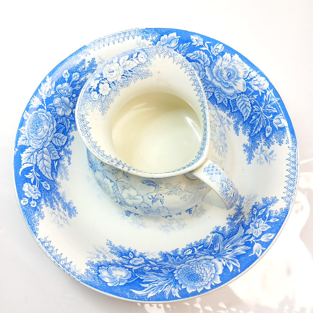 Ensemble de toilette faïencerie Sarreguemines U&C - État correct - Photo 2