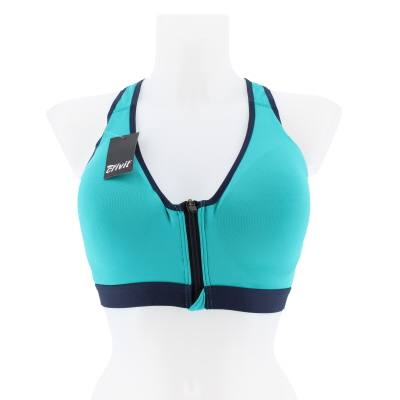 Soutien gorge vert et noir uni avec armatures - femme - crivit - taille 85B - Photo 0