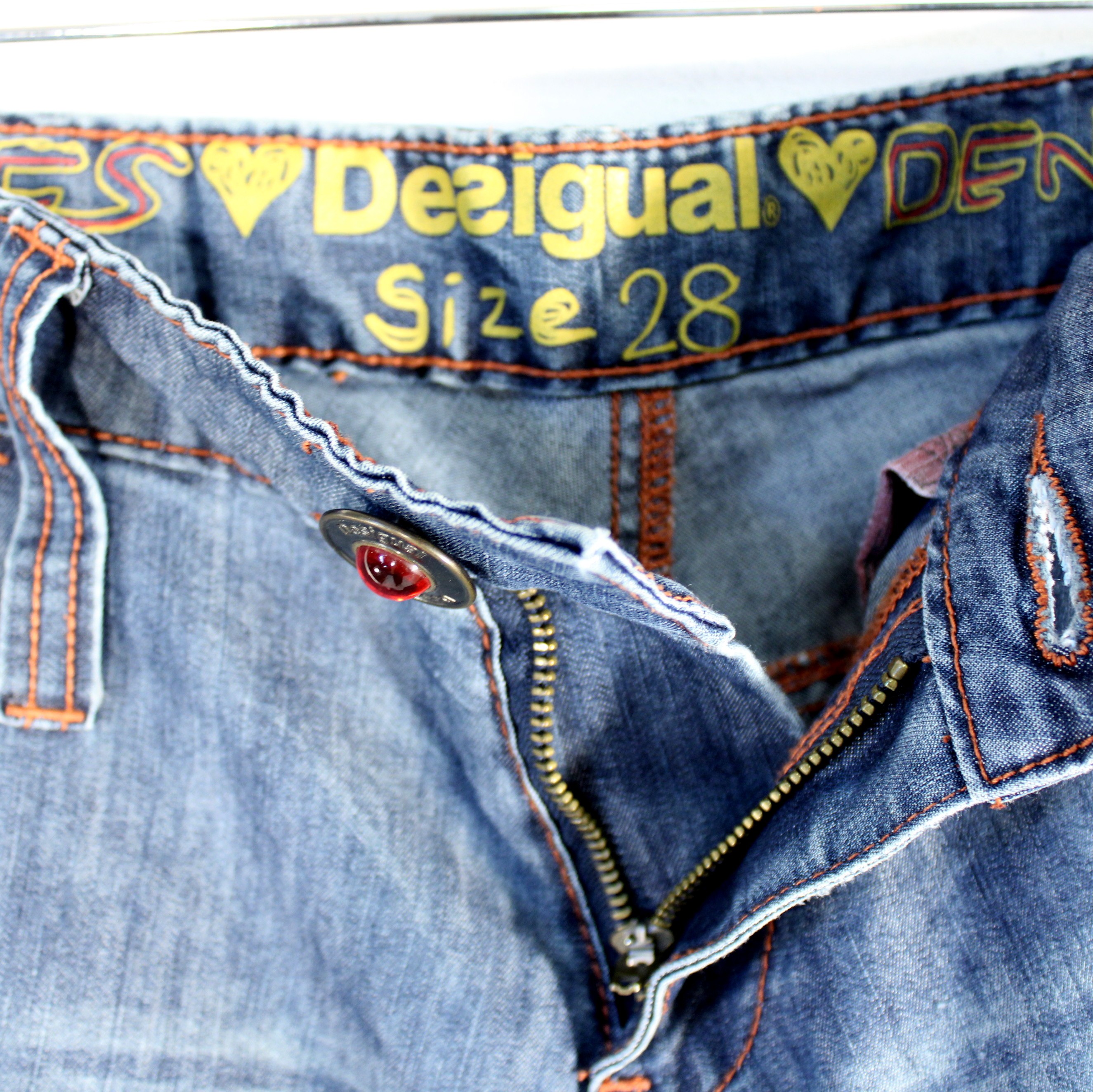 Sarouel Femme Jean's Bleu DESIGUAL Taille Estimée 38 Très bon état - Vue 6 - 