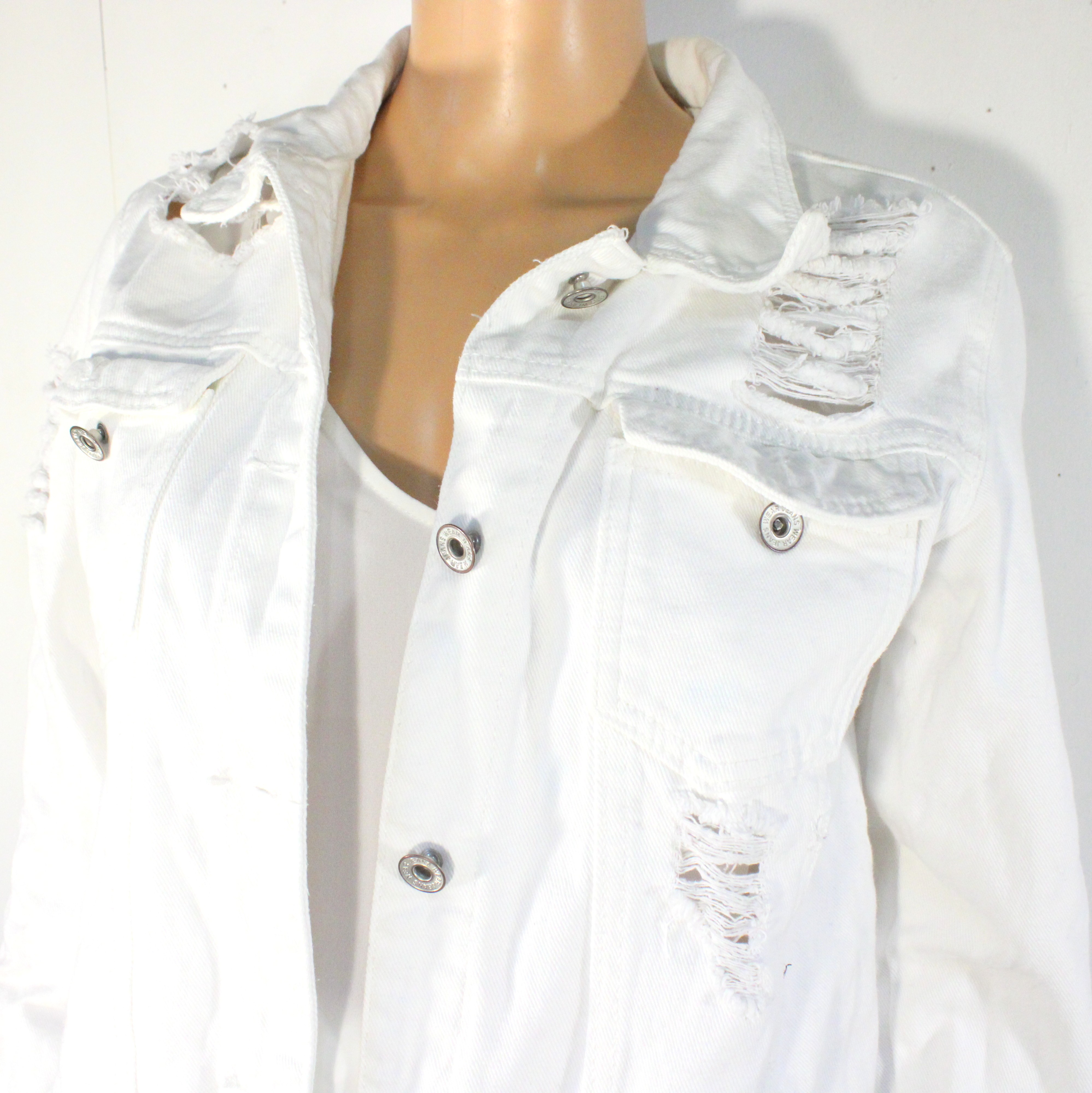 Veste Jean's Blanche BRENTINY Taille M - Photo 6