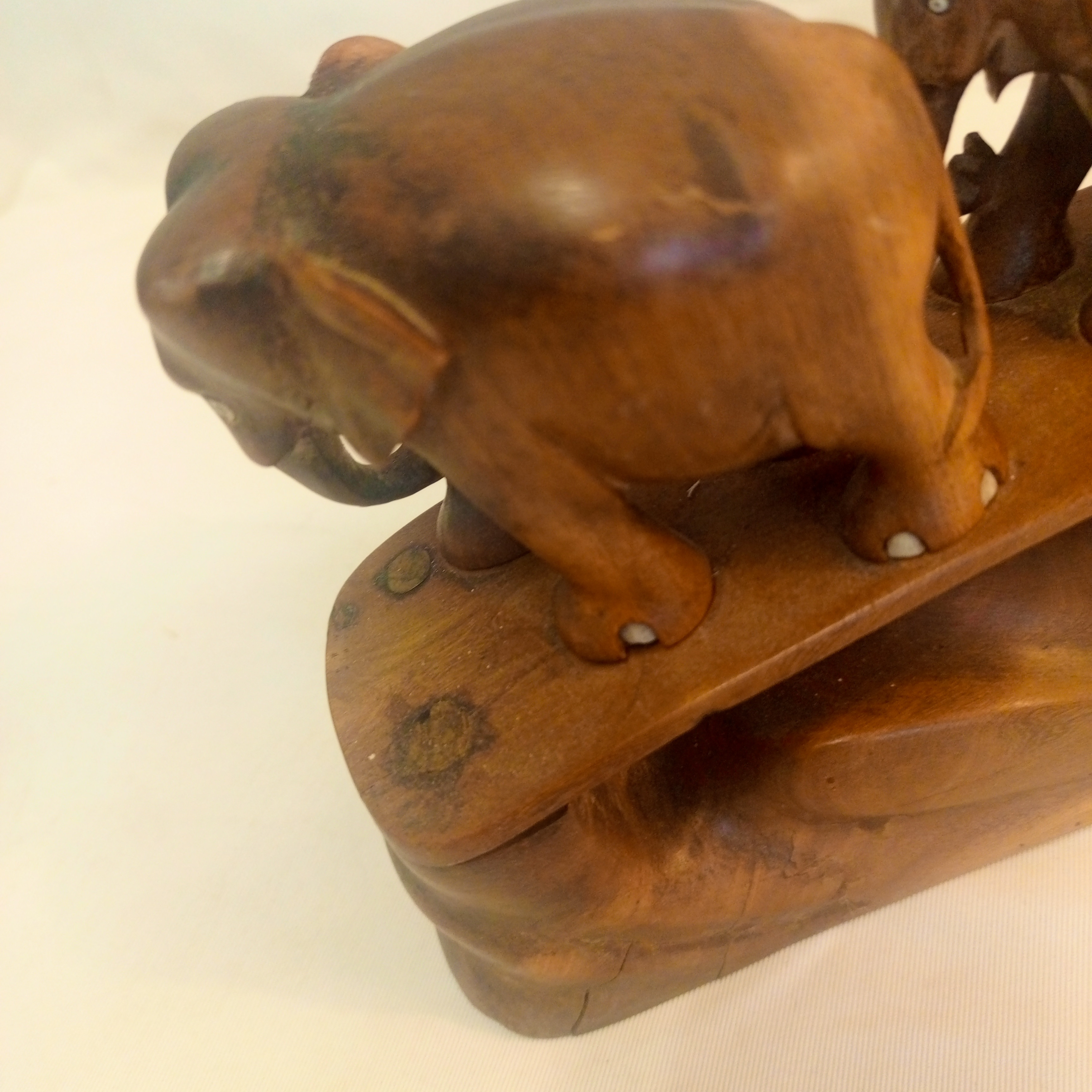 Caravane de 6 Éléphants en bois de palissandre - Photo 4