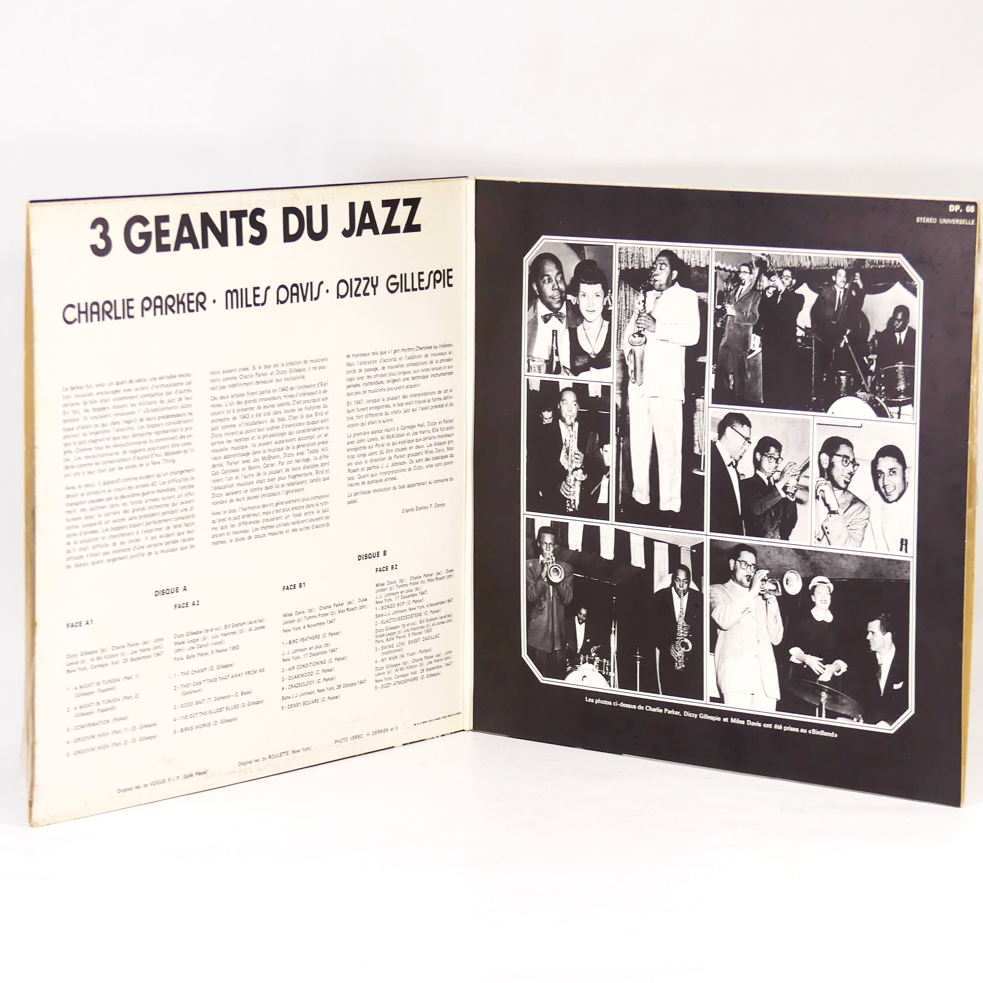 Vinyle - Charlie Parker, Miles Davis, Dizzy Gillespie - 1971  - Vue 5 - 