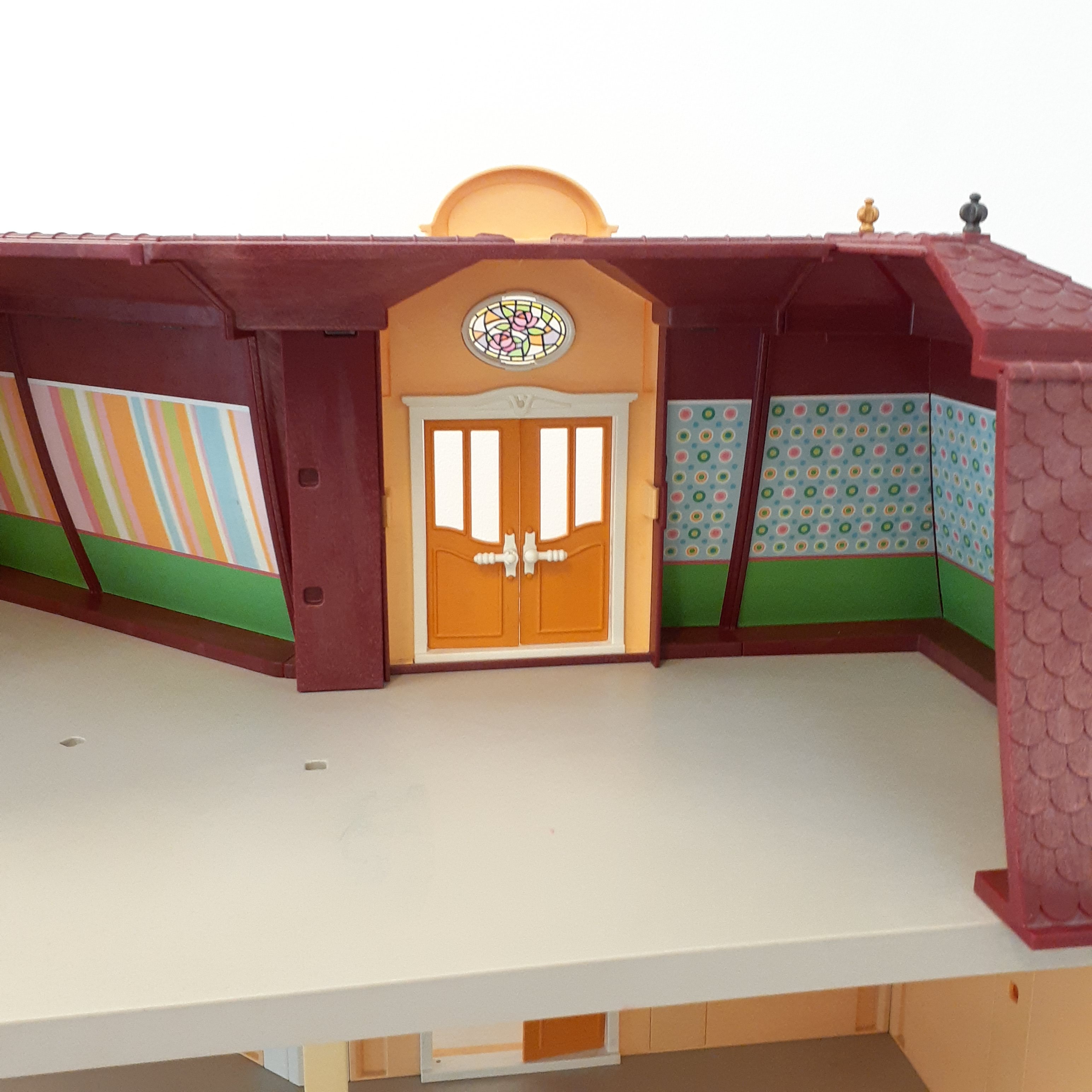 Playmobil 5302 et 5333 - Maison de ville et Chambre des enfants avec lits décorés Bon état - Vue 5 - 