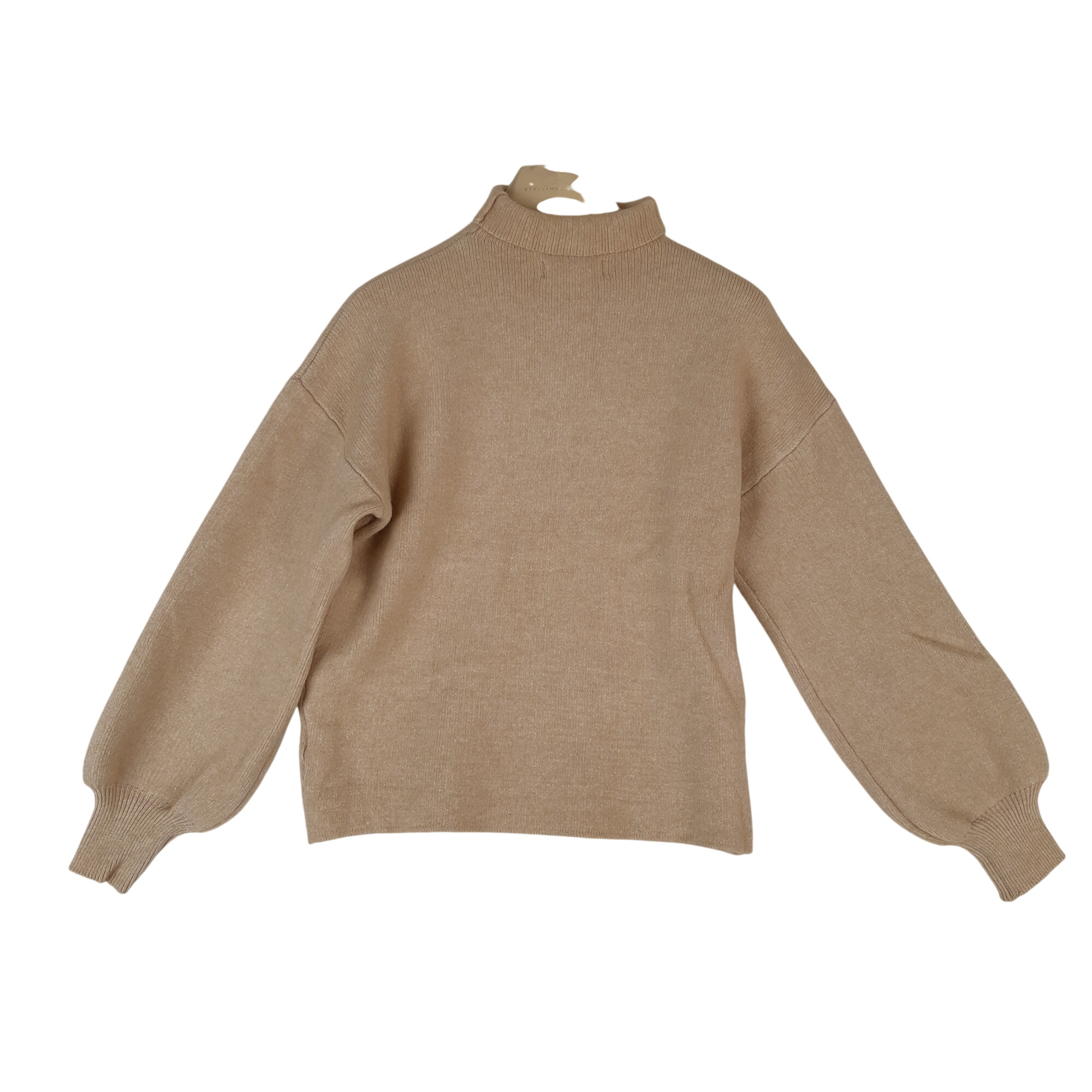 In April 1986 - Pull col montant beige - Taille mesures Carrure= 52 Poitrine= 48 Longueur= 53  -  reconditionné disponible sur Label Emmaüs