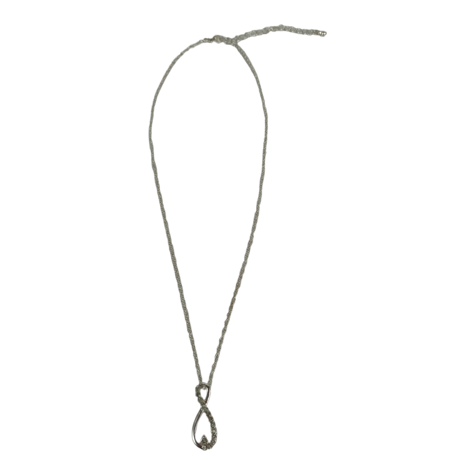 Pendentif Vintage En Or 18k Avec Nœud Infini Et Améthyste - Bijou Occasion, Pierre Naturelle