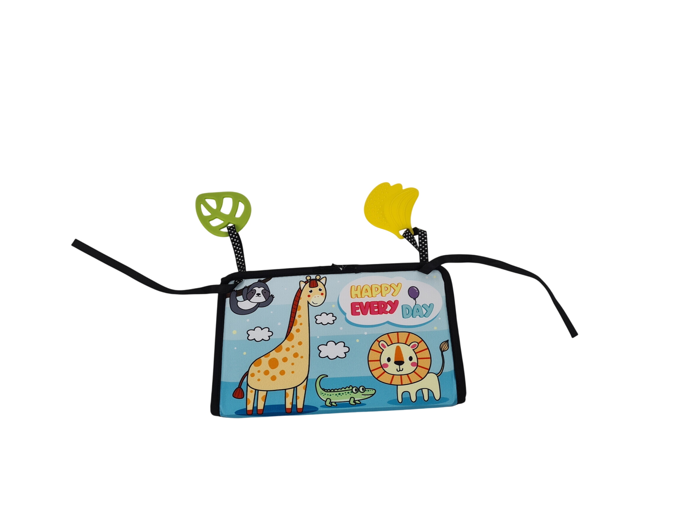 Jeu d'éveil - Livre tissu avec miroir - 27x16cm - Photo 0