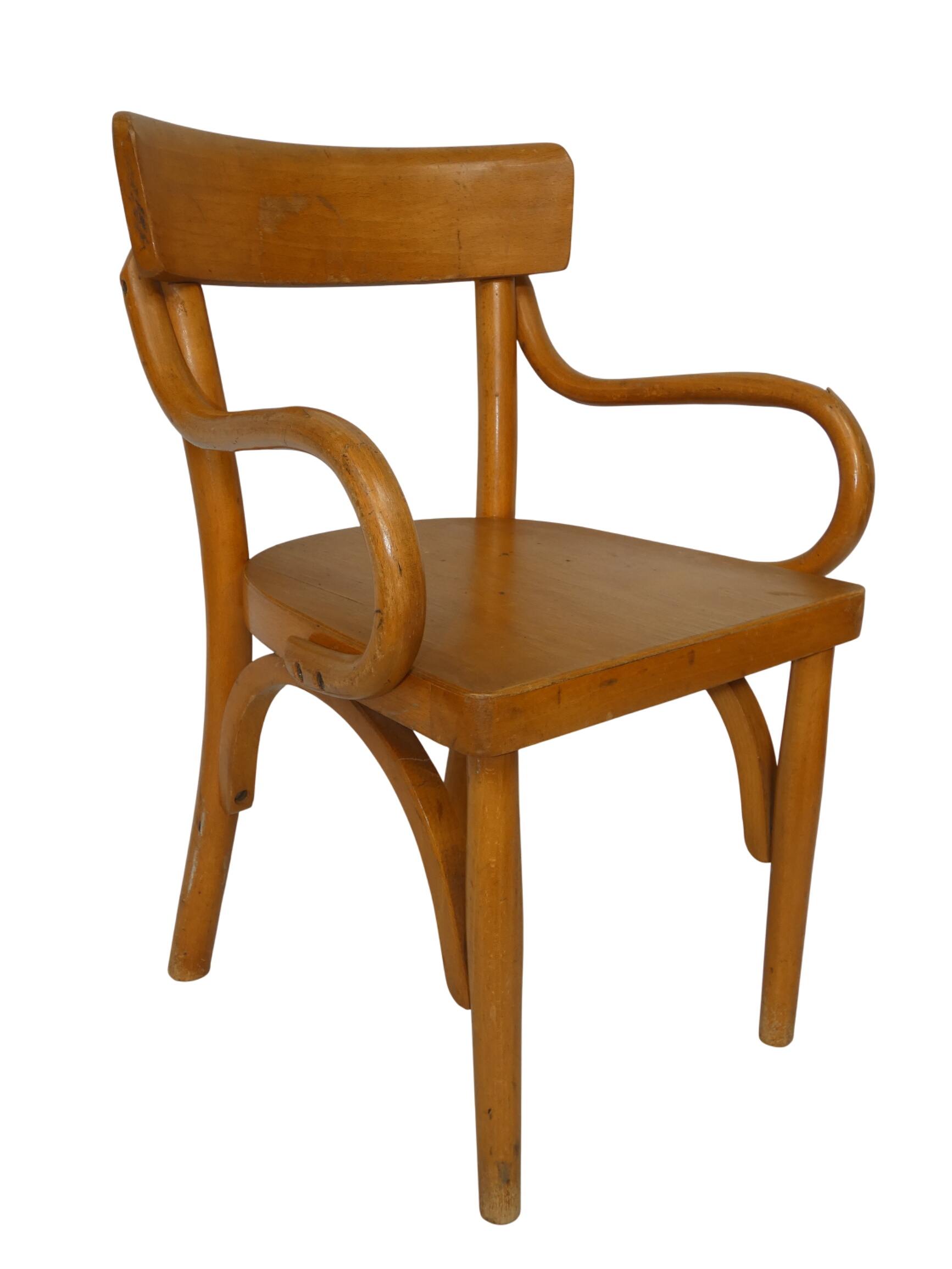 Chaise enfant en bois avec accoudoirs de marque BAUMANN - Photo 0