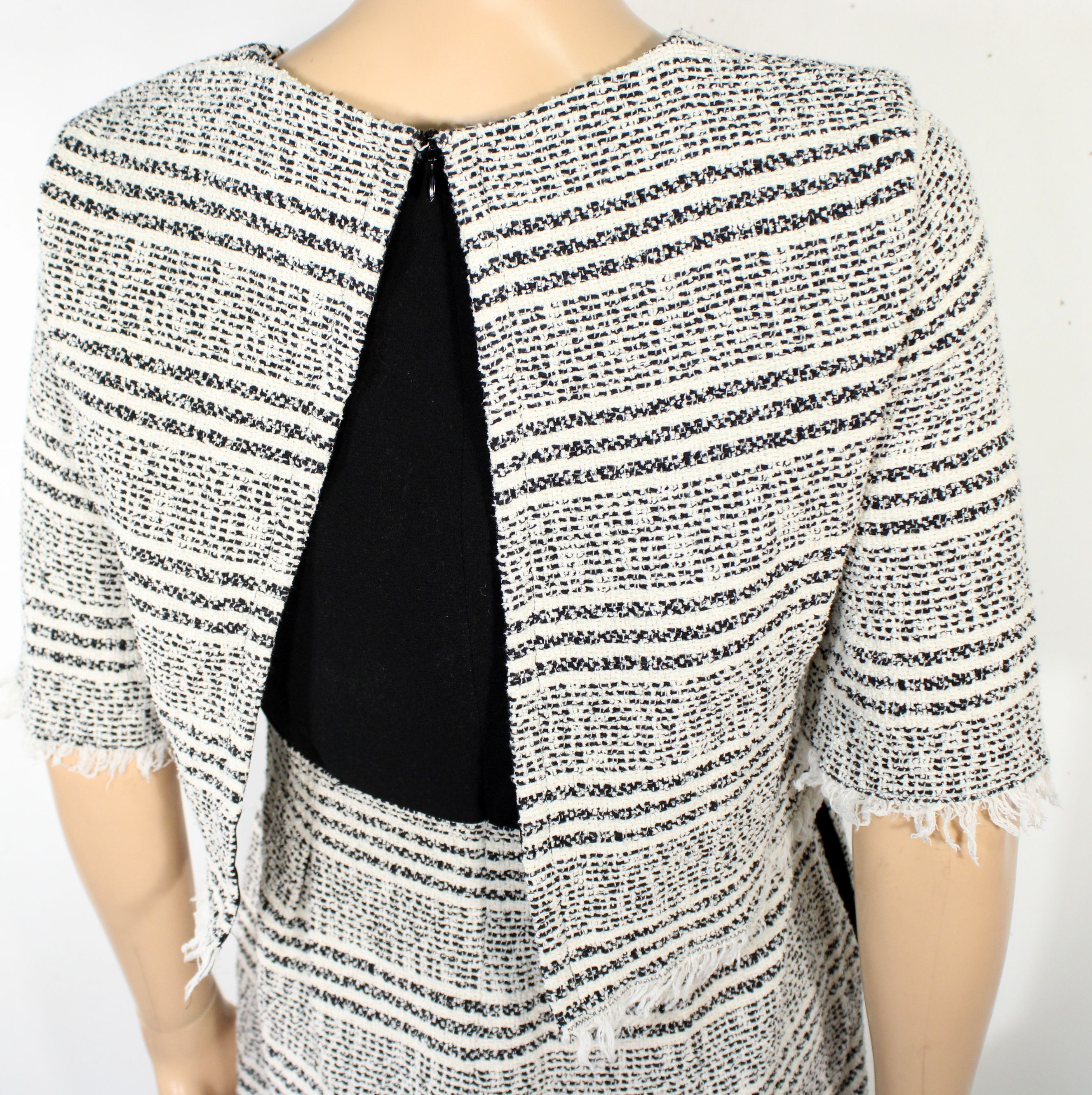 Robe Femme Blanc & Noir ZARA WOMAN Taille M - Bon état - Photo 5