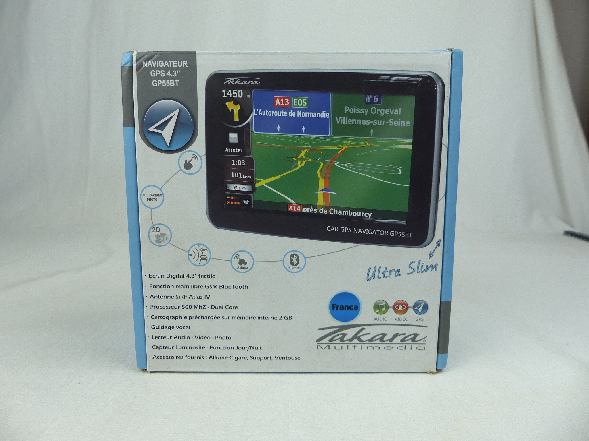 NAVIGATEUR GPS Takara 4.3 GP55BT Portable écran noir. - Comme neuf - Photo 5